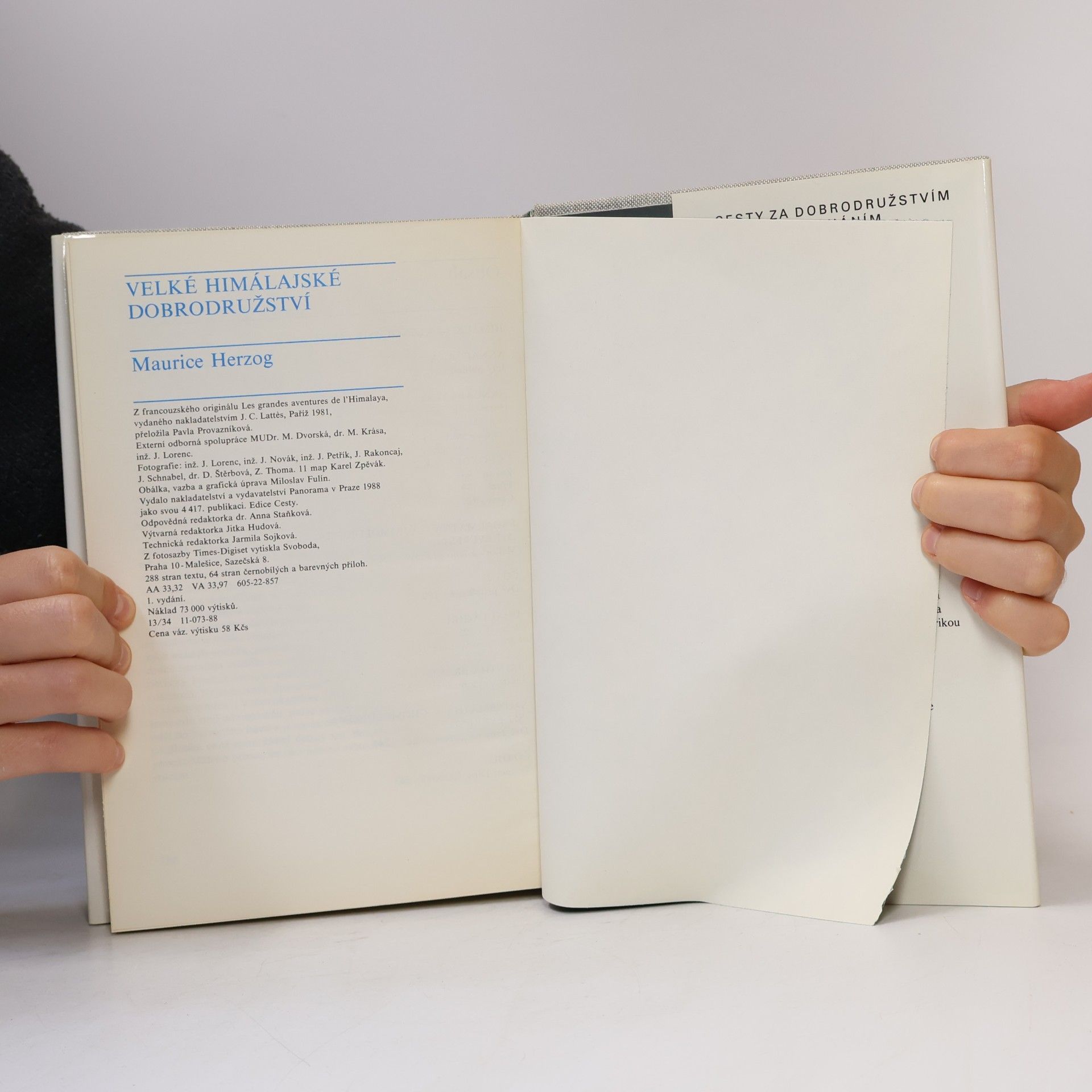 Maurice Herzog Velké himalájské dobrodružství