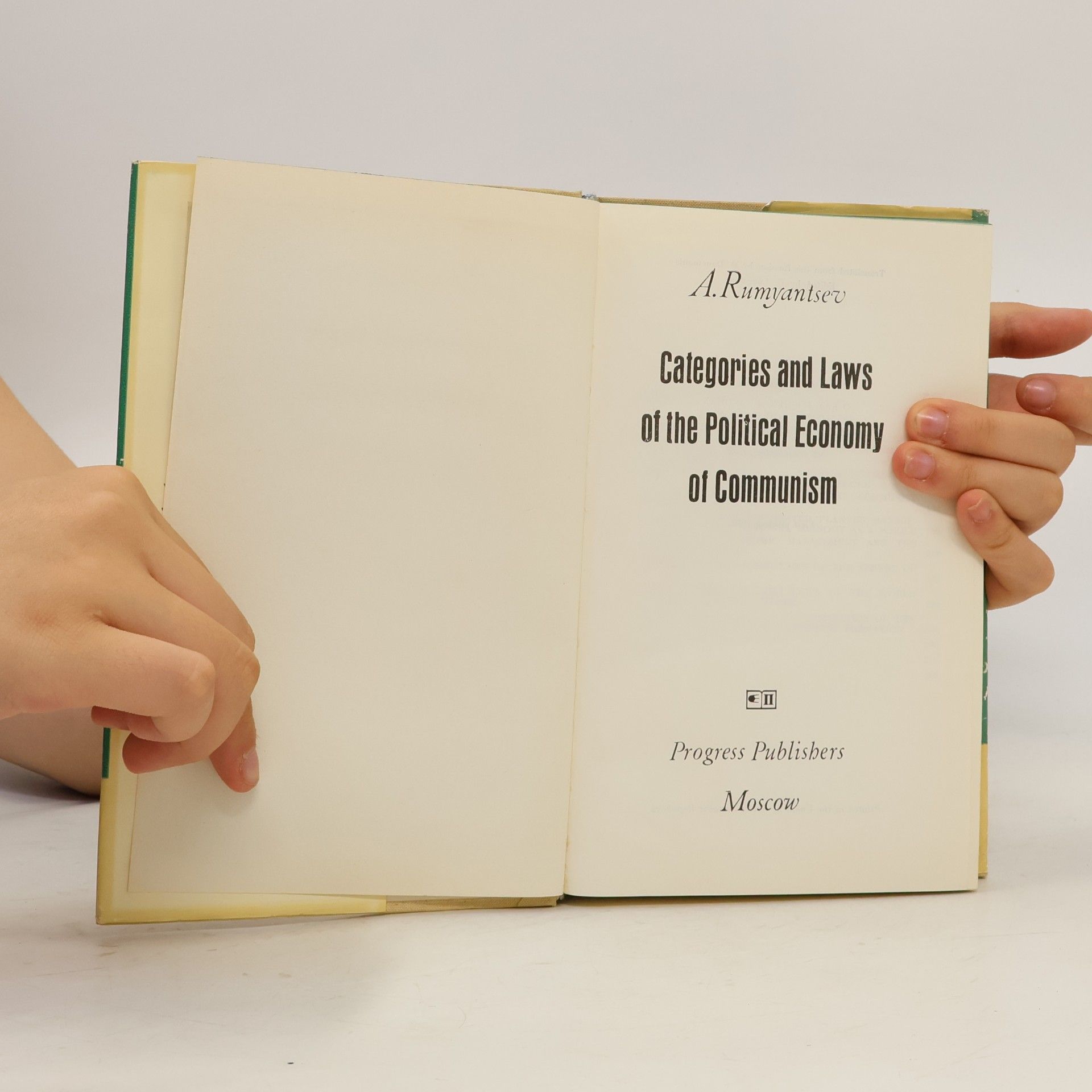 A. A. Rumyantsev Categories and Laws of the Political Economy of Communism