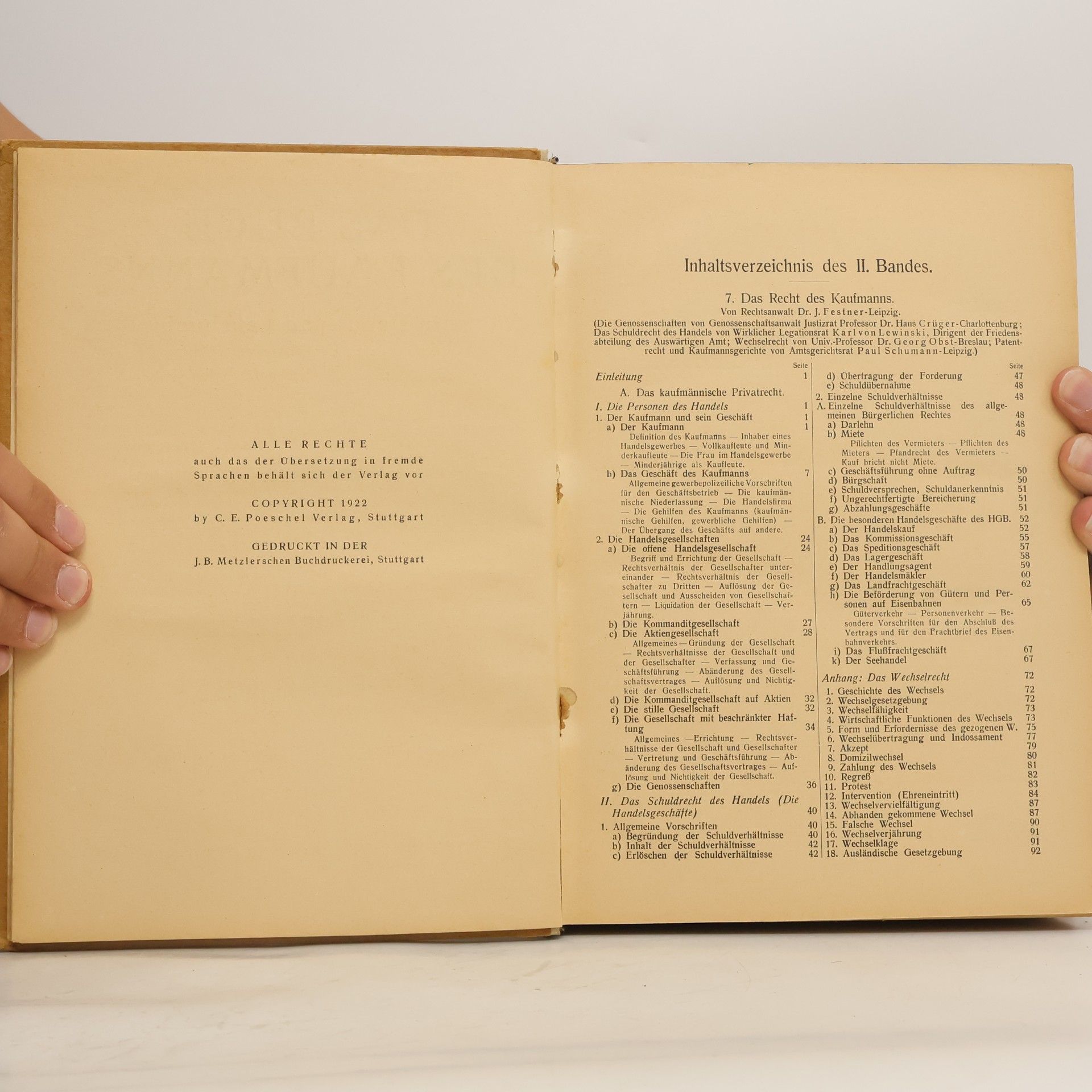 Georg Obst Das Buch des Kaufmanns II