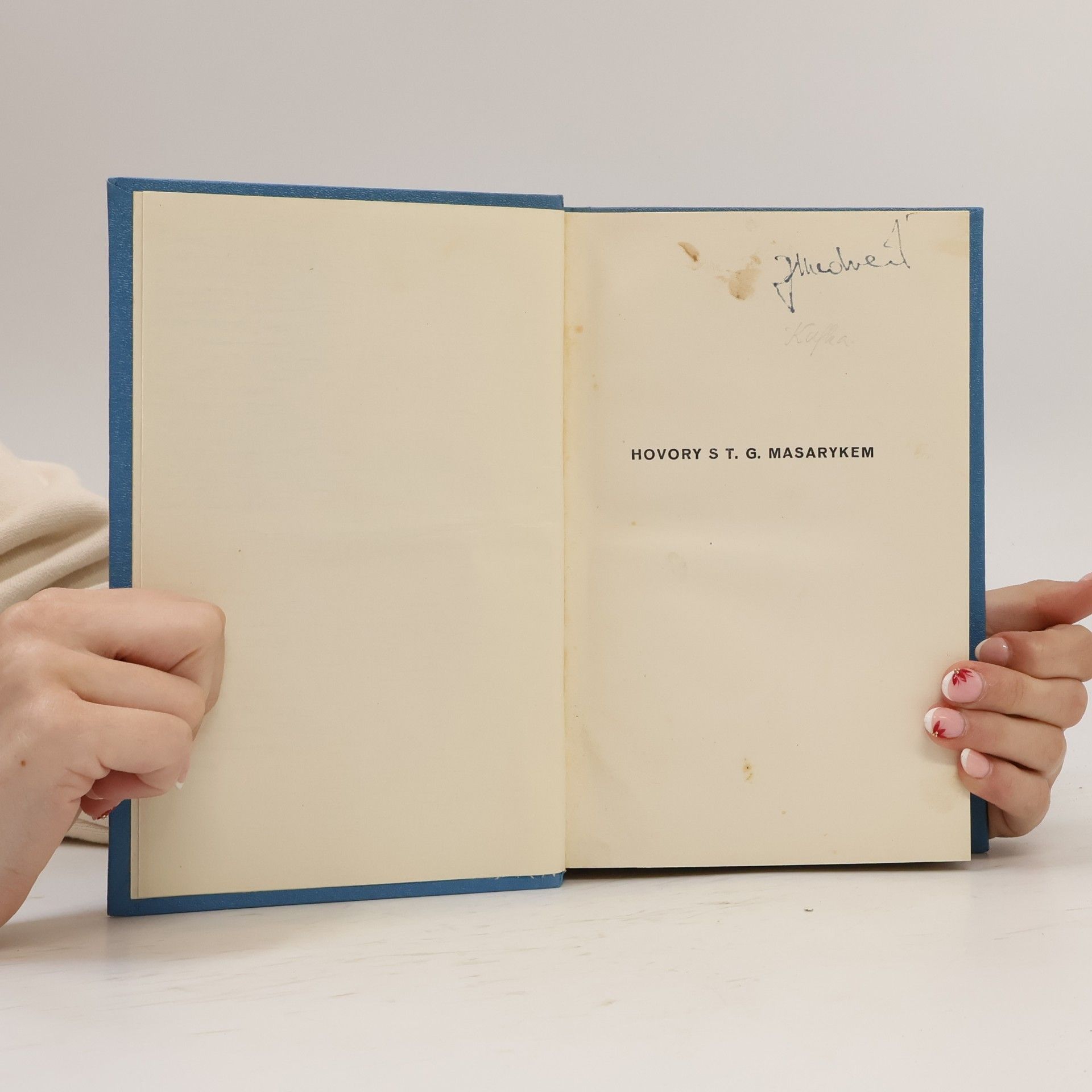 Karel Čapek Hovory s T. G. Masarykem