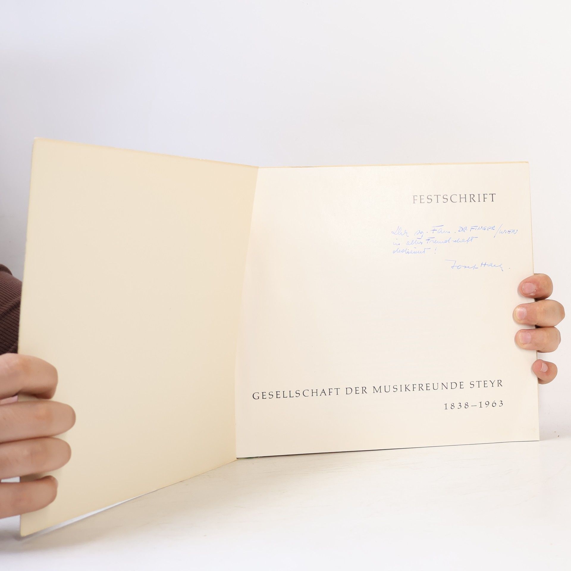kolektiv Festschrift Gesellschaft der Musikfreunde Steyr 1838–1963