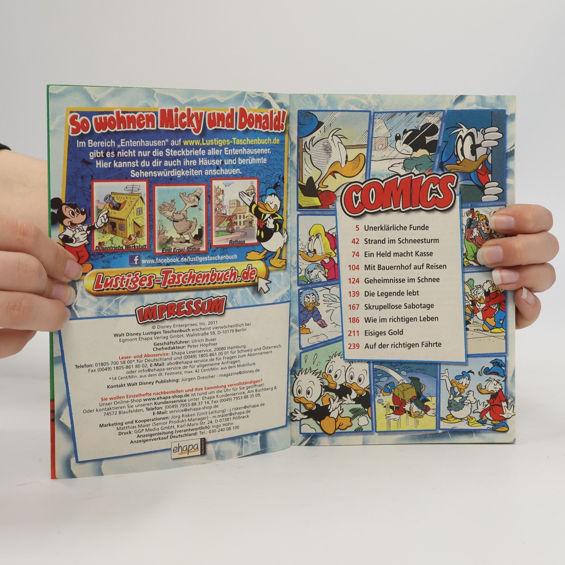 Walt Disney Lustiges Taschenbuch 411. Entenhausen Eiskalt!