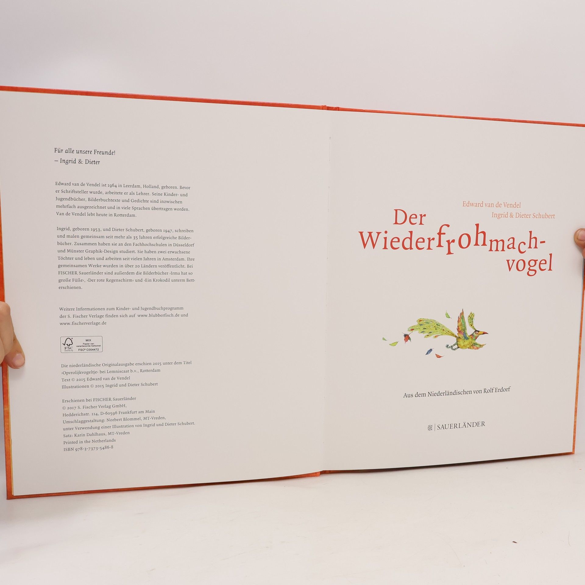 Edward van de Vendel Der Wiederfrohmachvogel