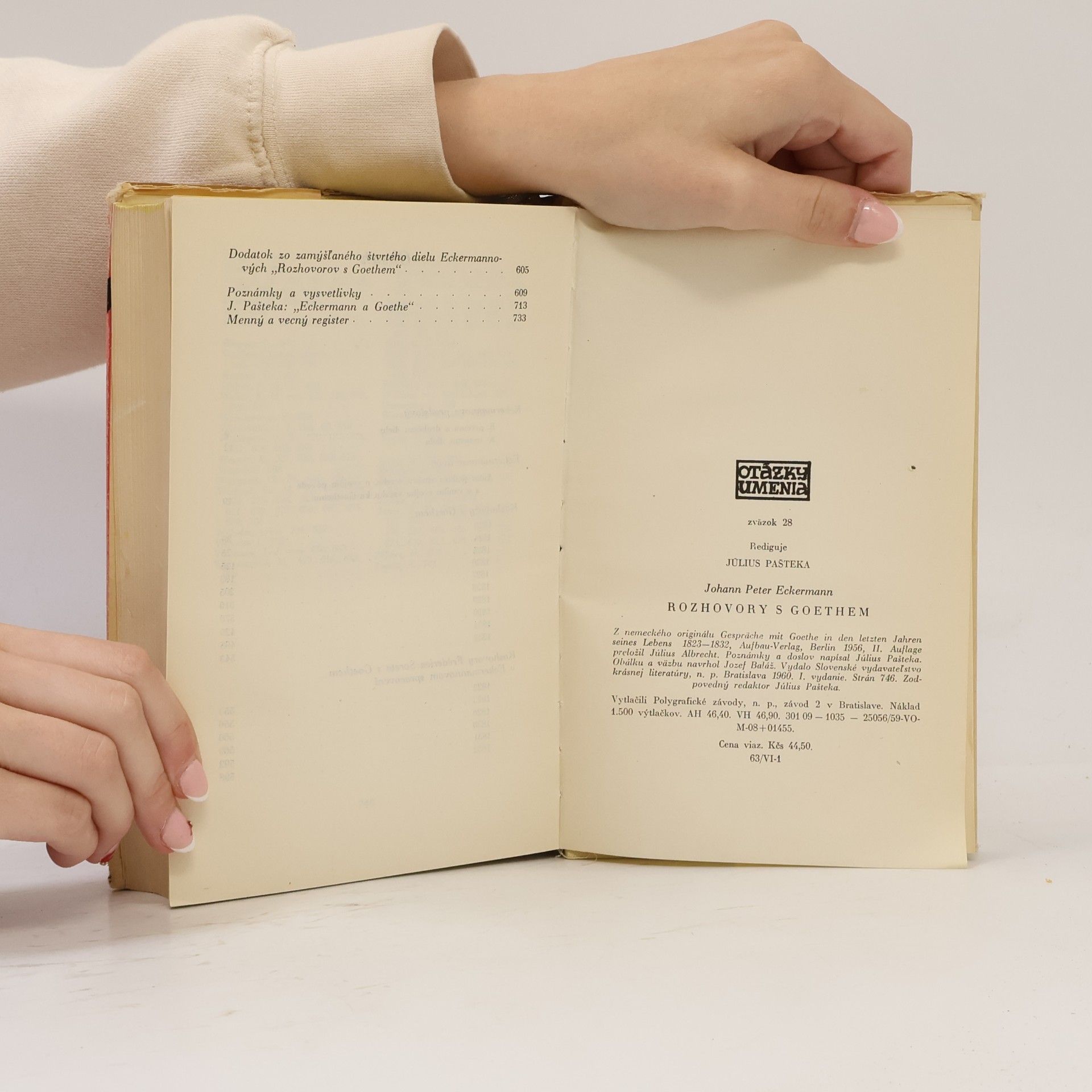 Johann Peter Eckermann Rozhovory s Goethem