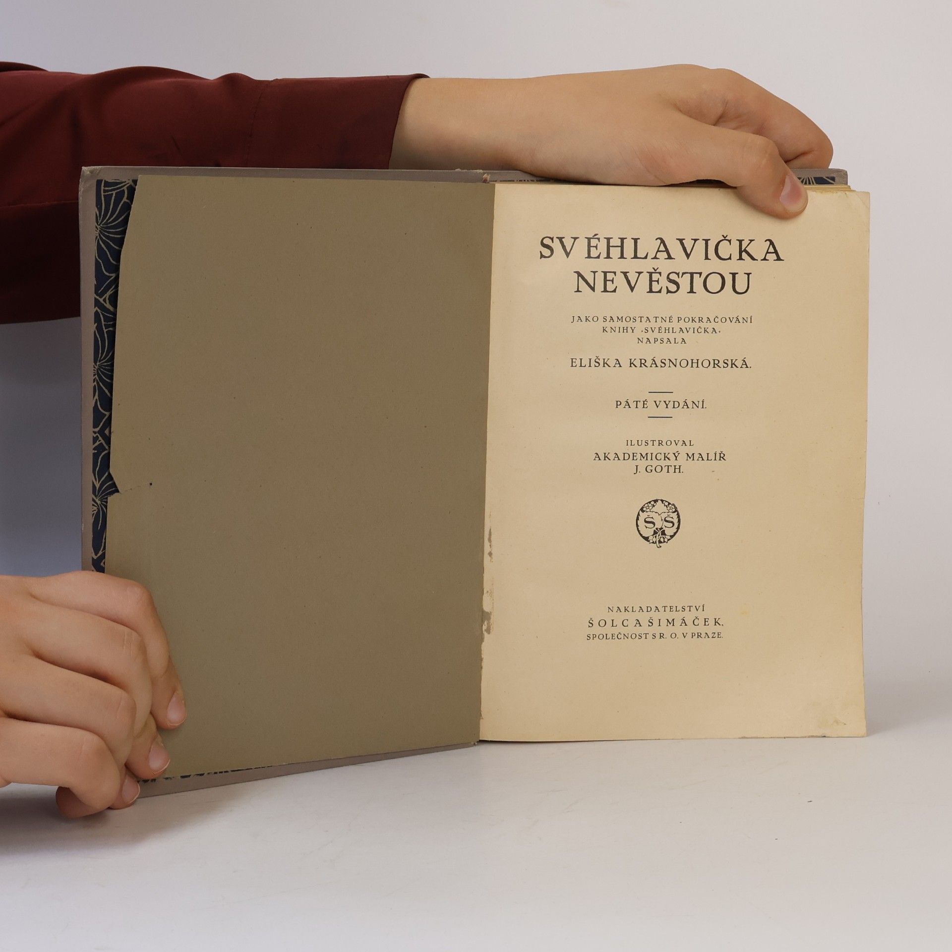 Eliška Krásnohorská Svéhlavička nevěstou