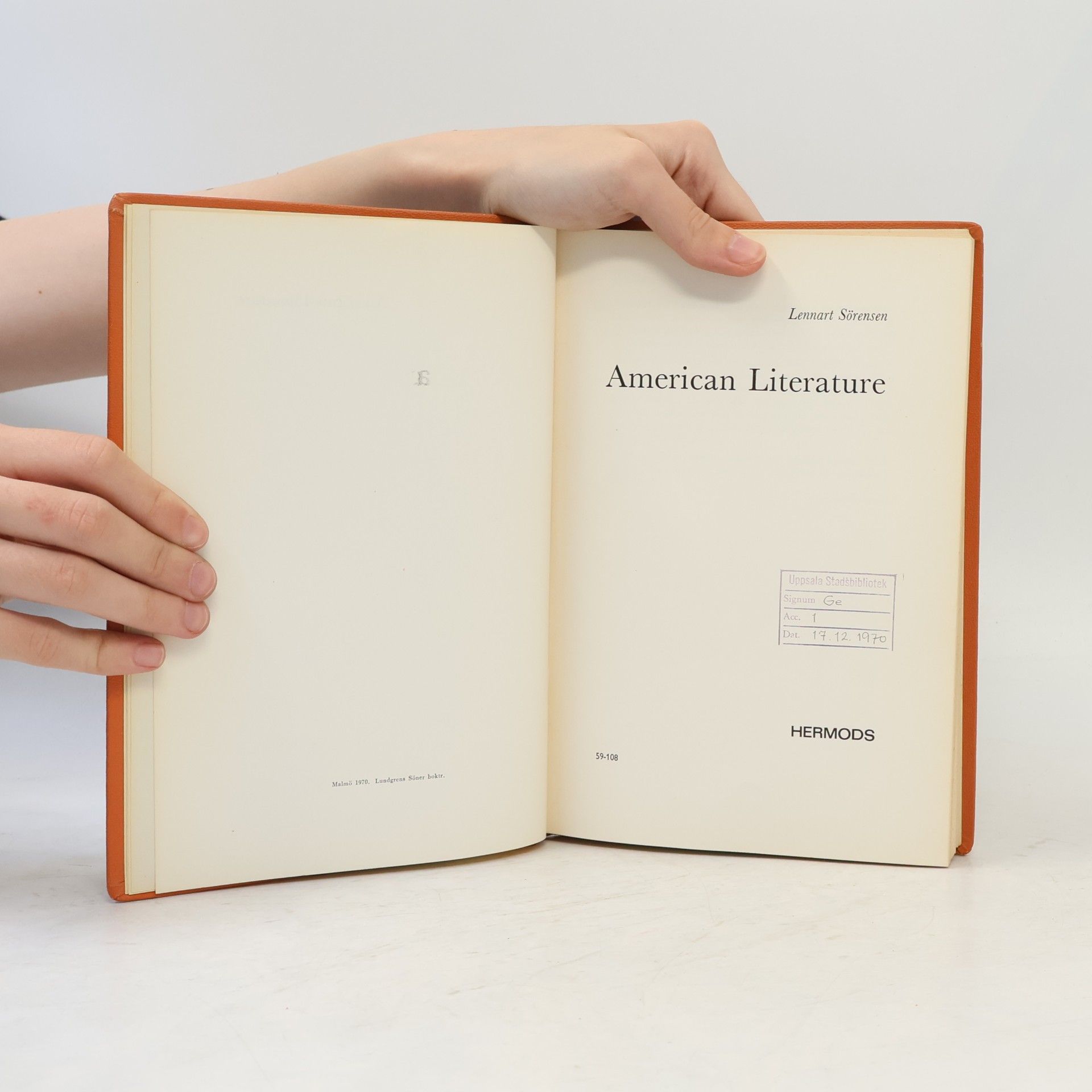 Lennart Sörensen American Literature