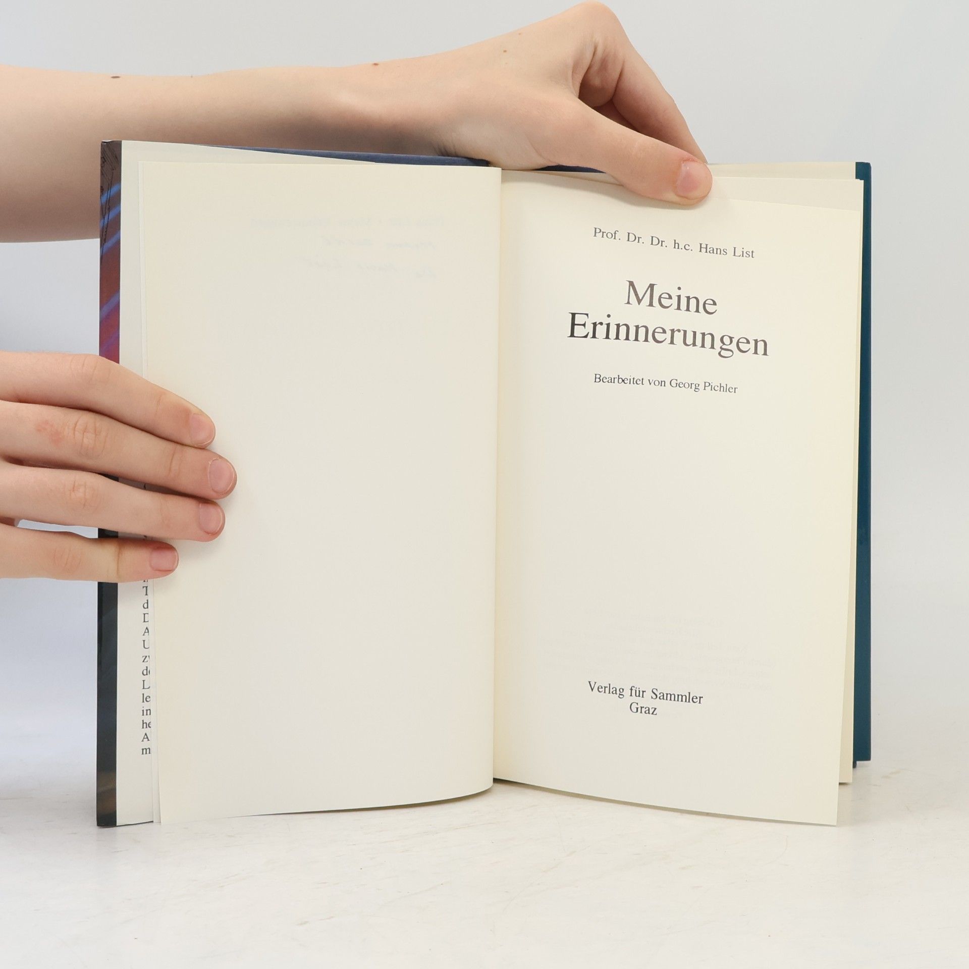Hans List Meine Erinnerungen