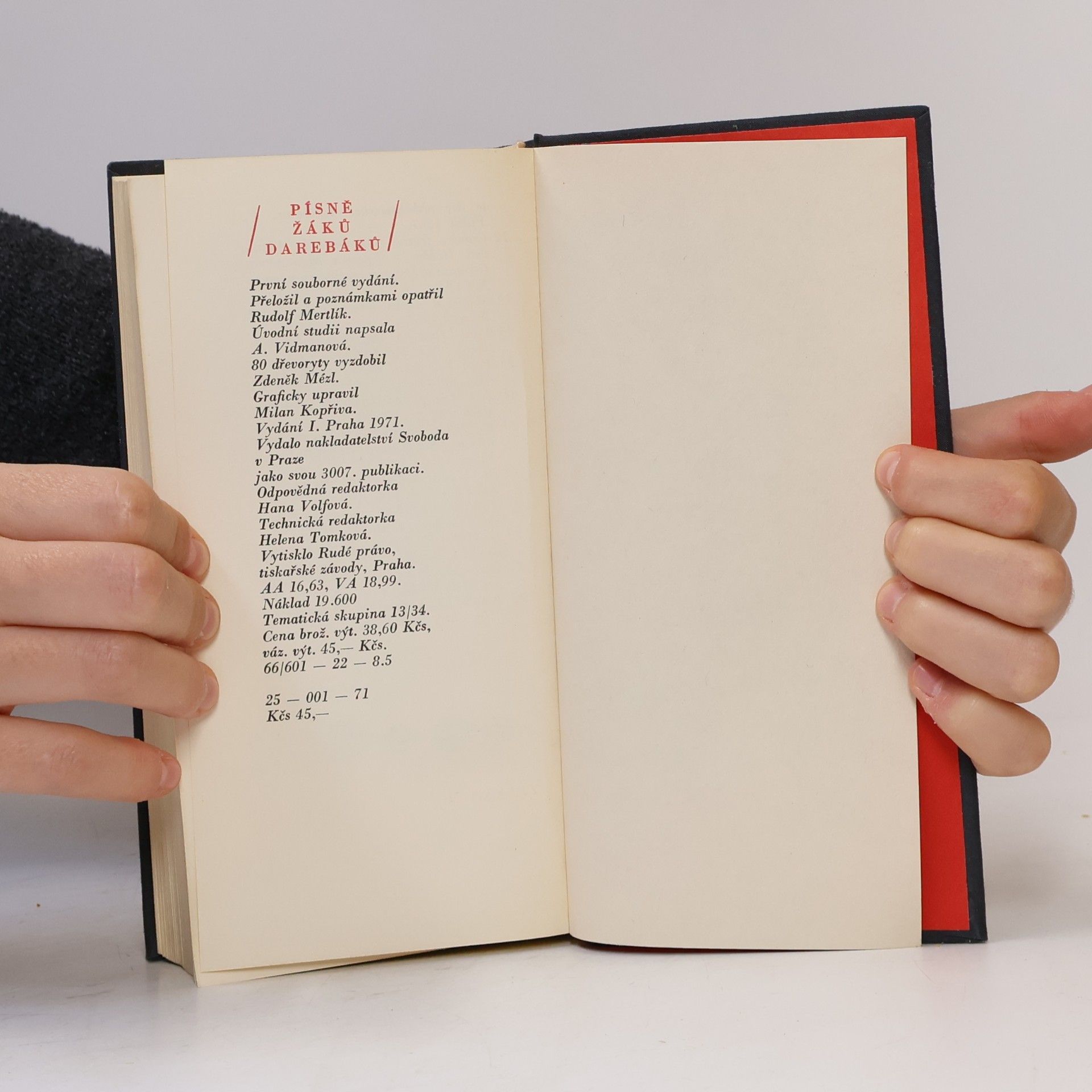 Rudolf Mertlík Carmina scholarium vagorum. Písně žáků darebáků