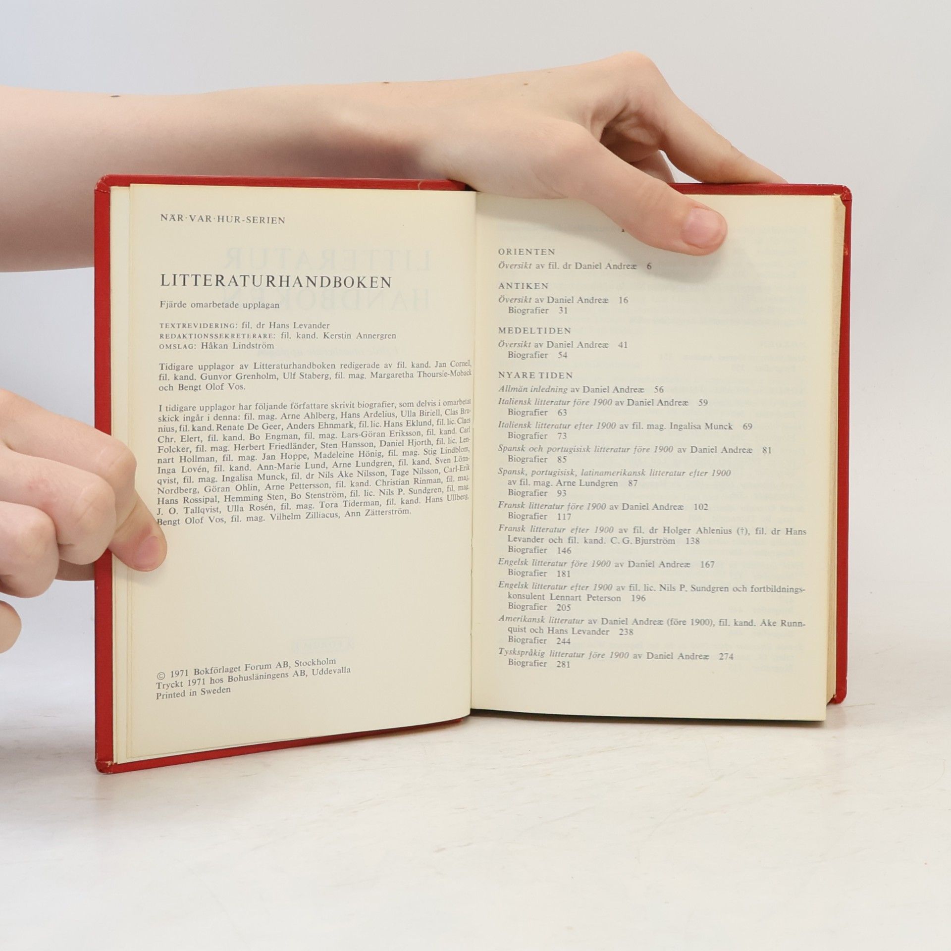 Various authors Litteraturhandboken