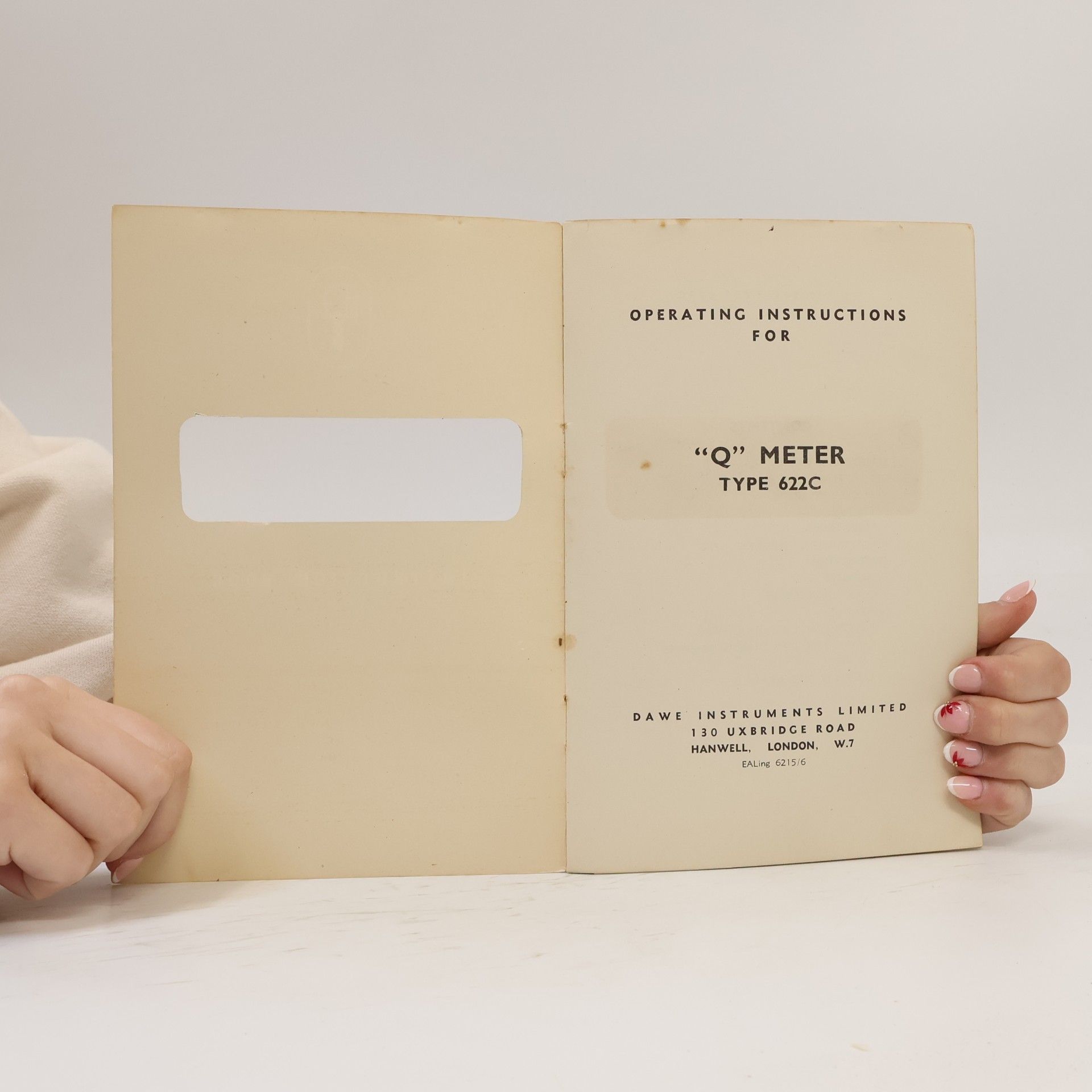 Various authors Operating Instructions for Q Meter Type 622C