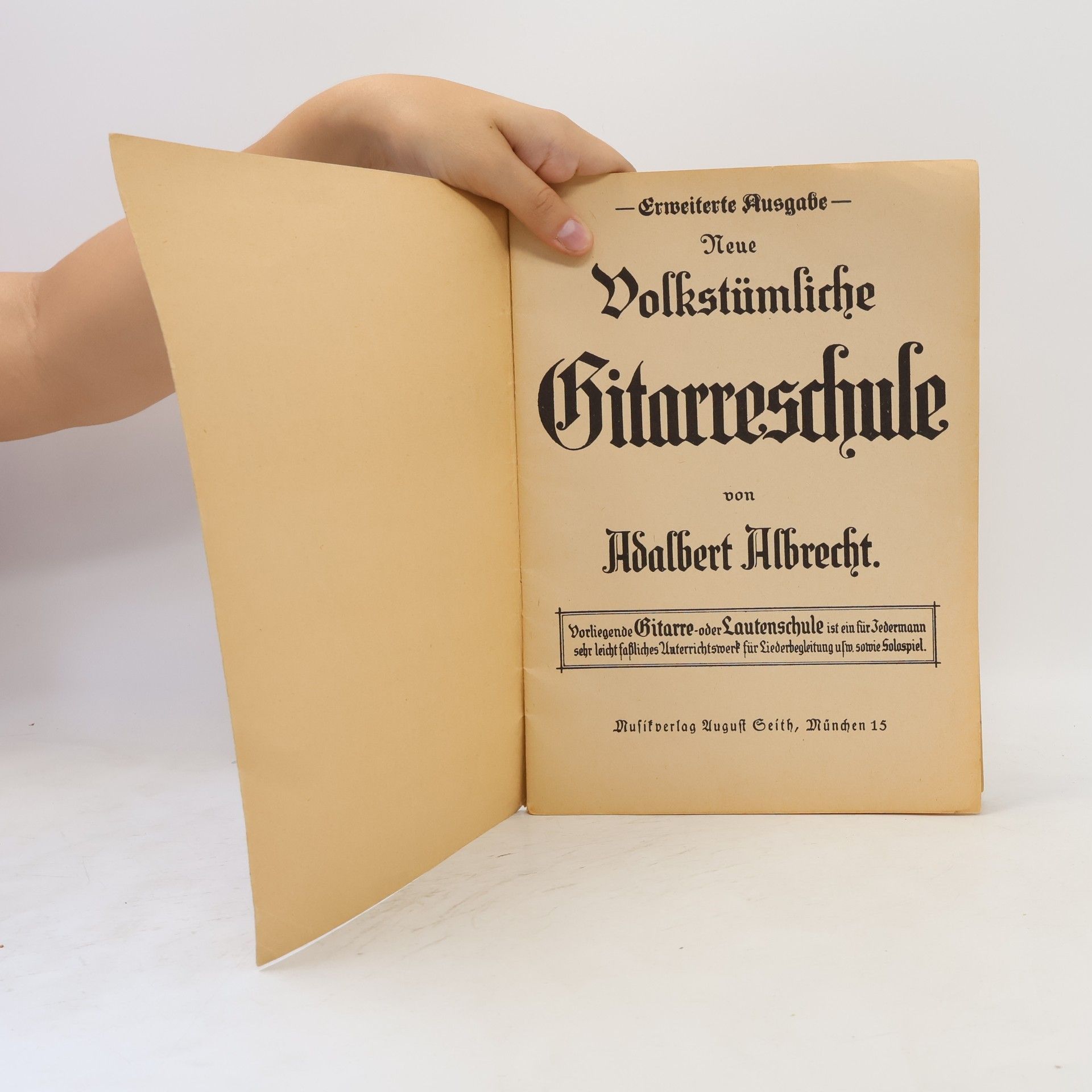 Adalbert Albrecht Volkstümliche Gitarre Schule