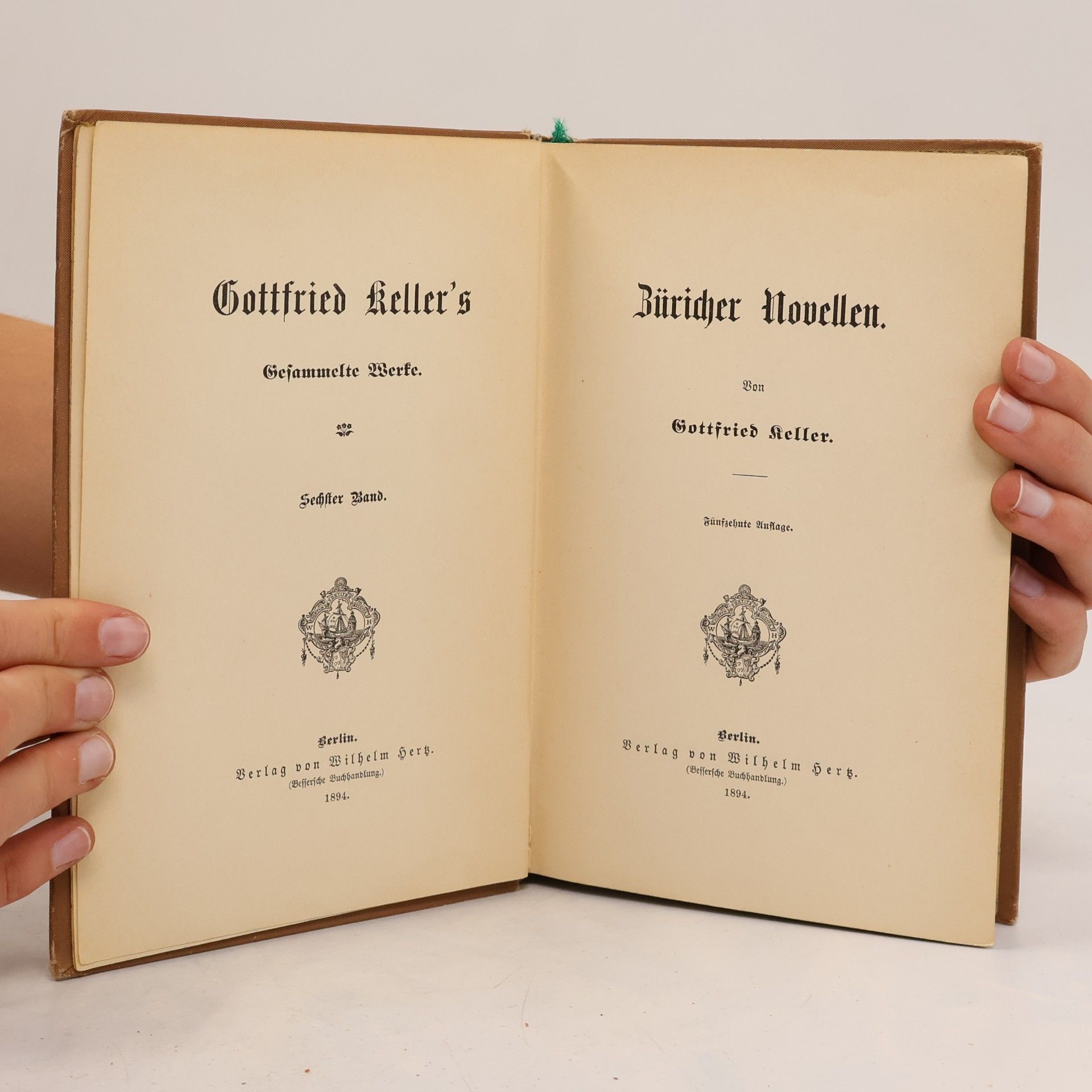 Gottfried Keller Züricher Novellen