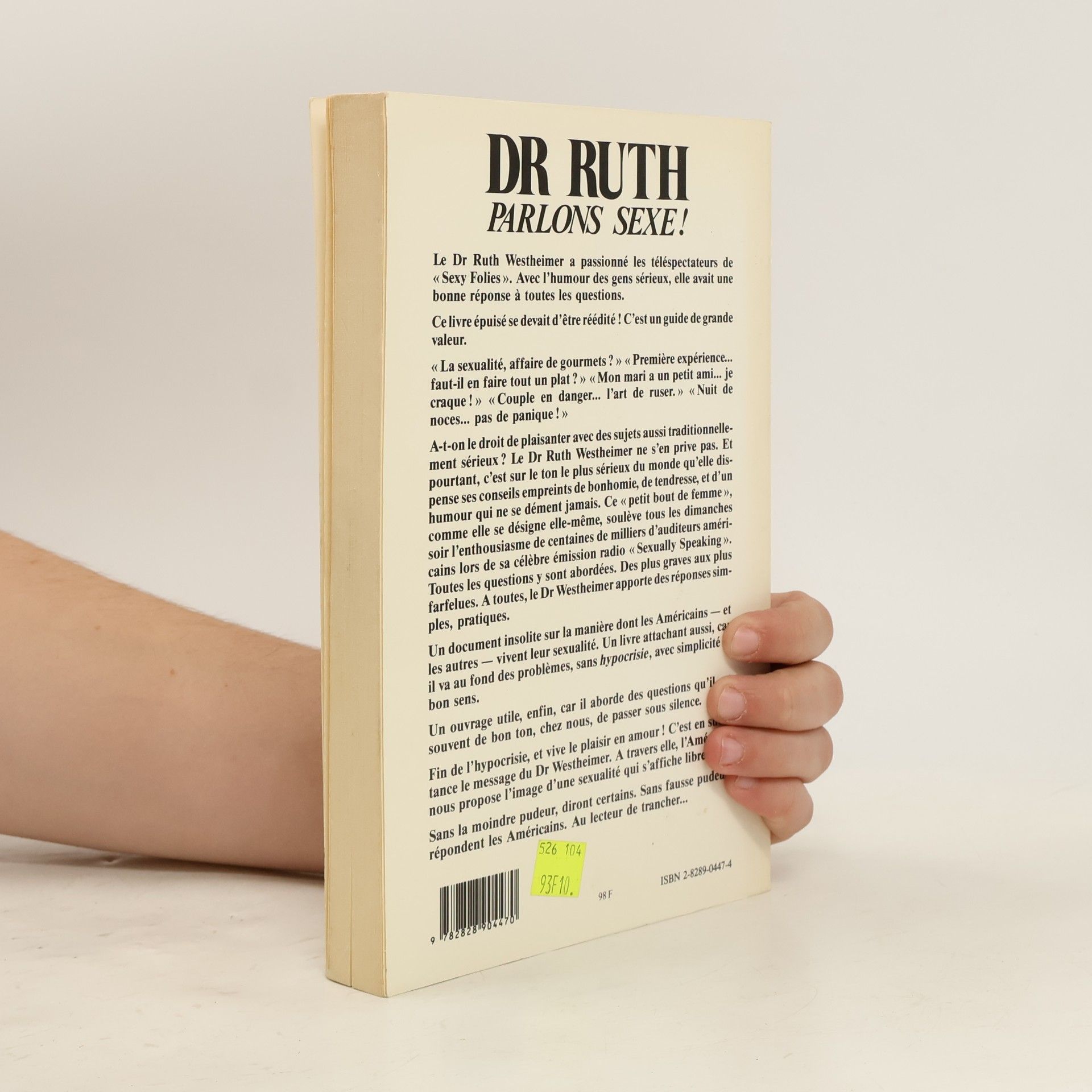 Ruth Westheimer Dr Ruth, parlons sexe