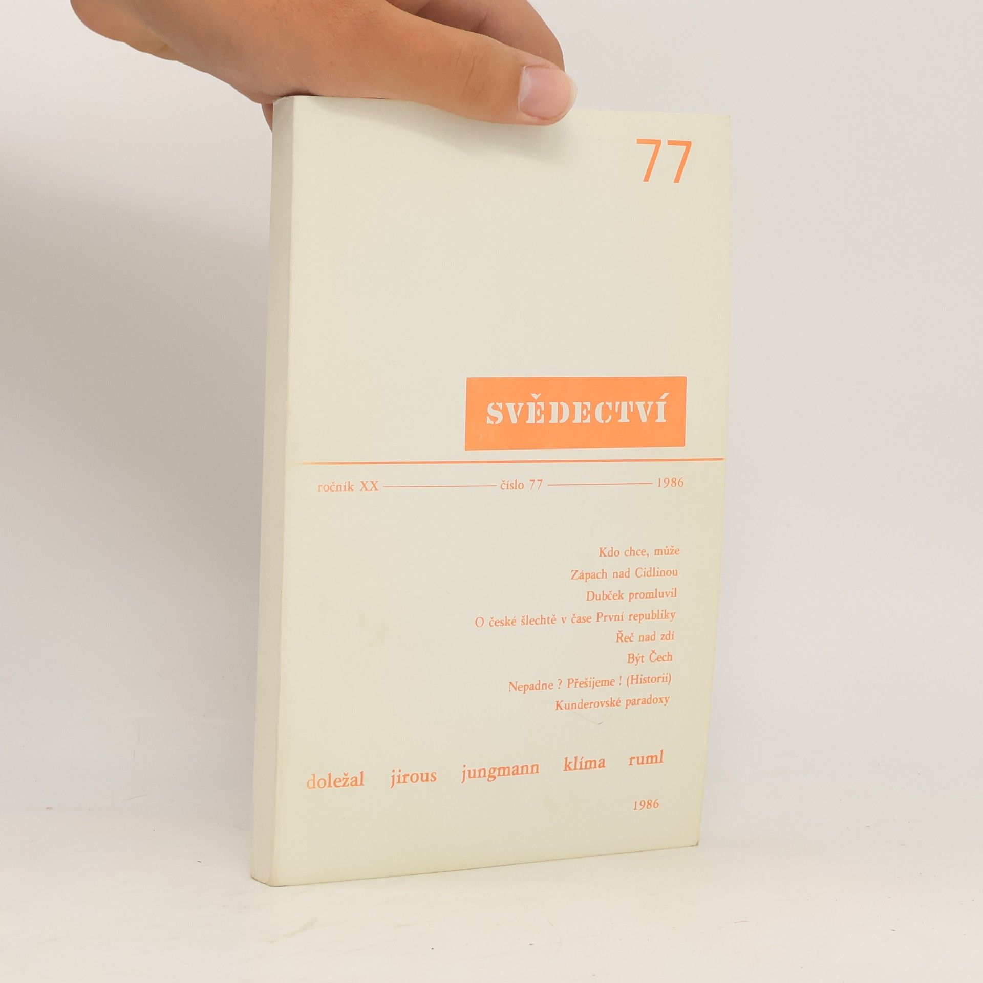 Collectif d'auteurs Svědectví 77