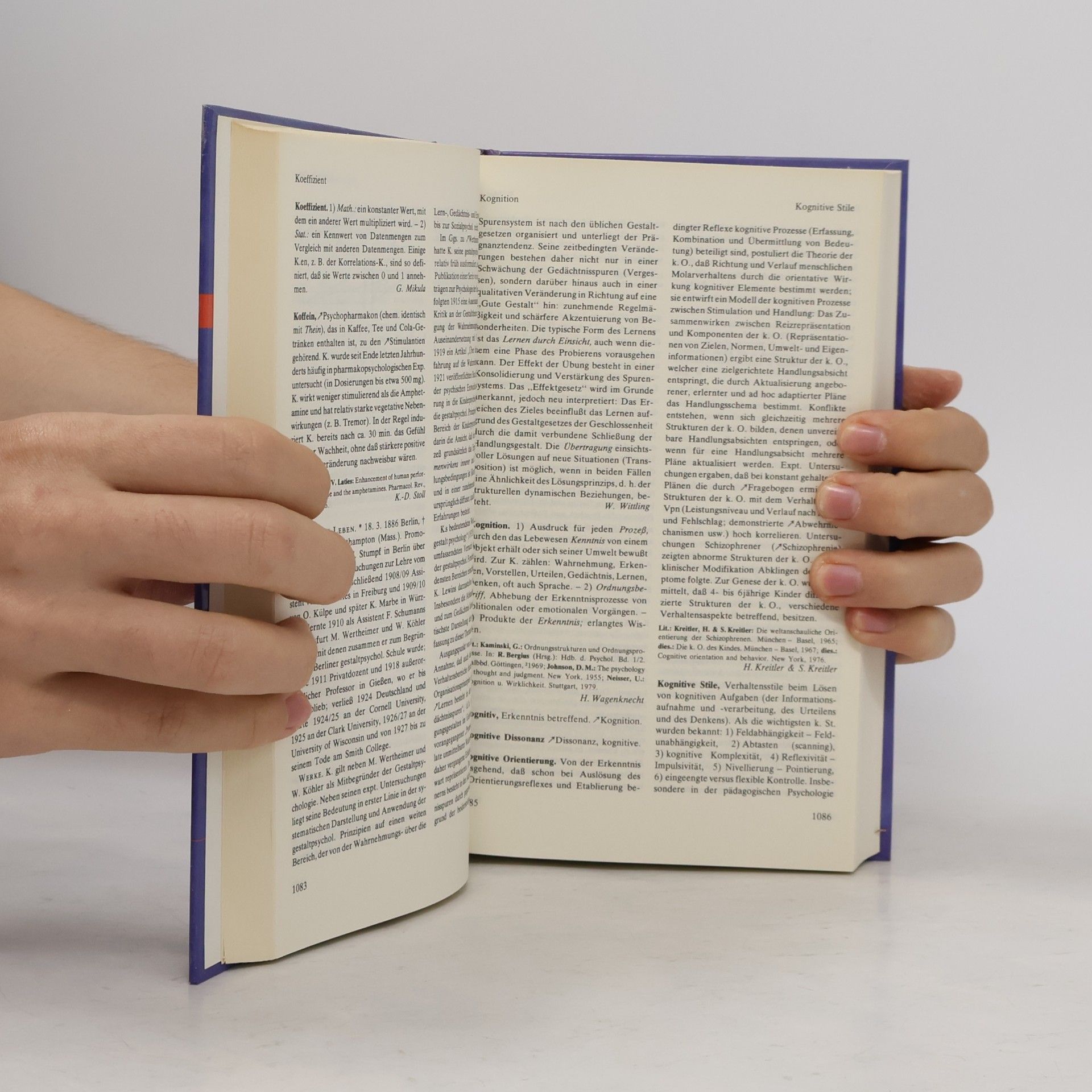 Arnold Eysenck Meili Lexikon der Psychologie. Band 2