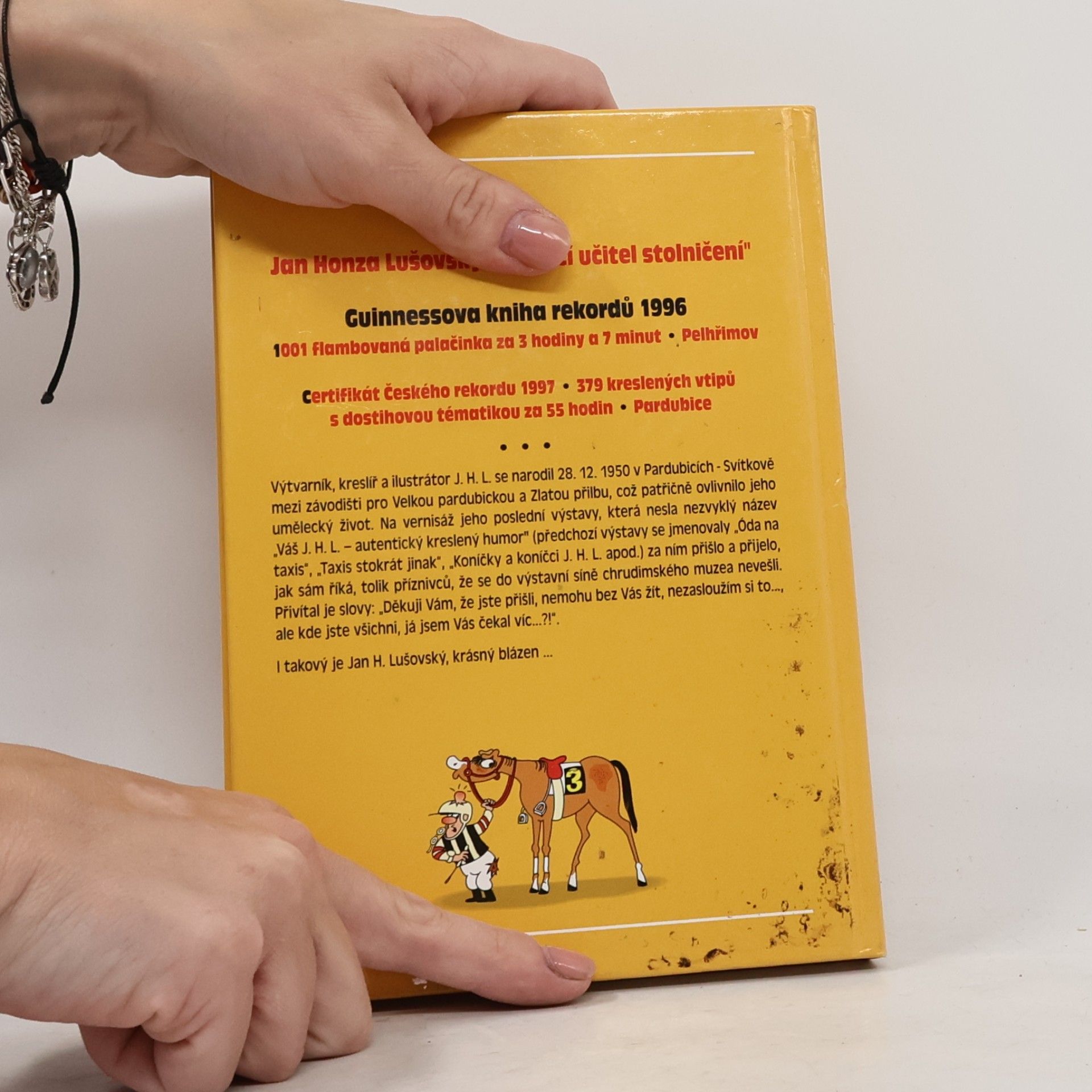 Jan Honza Lušovský Autentický a exhibiční kreslený humor aneb šílené rekordy jednoho kreslícího učitele stolničení