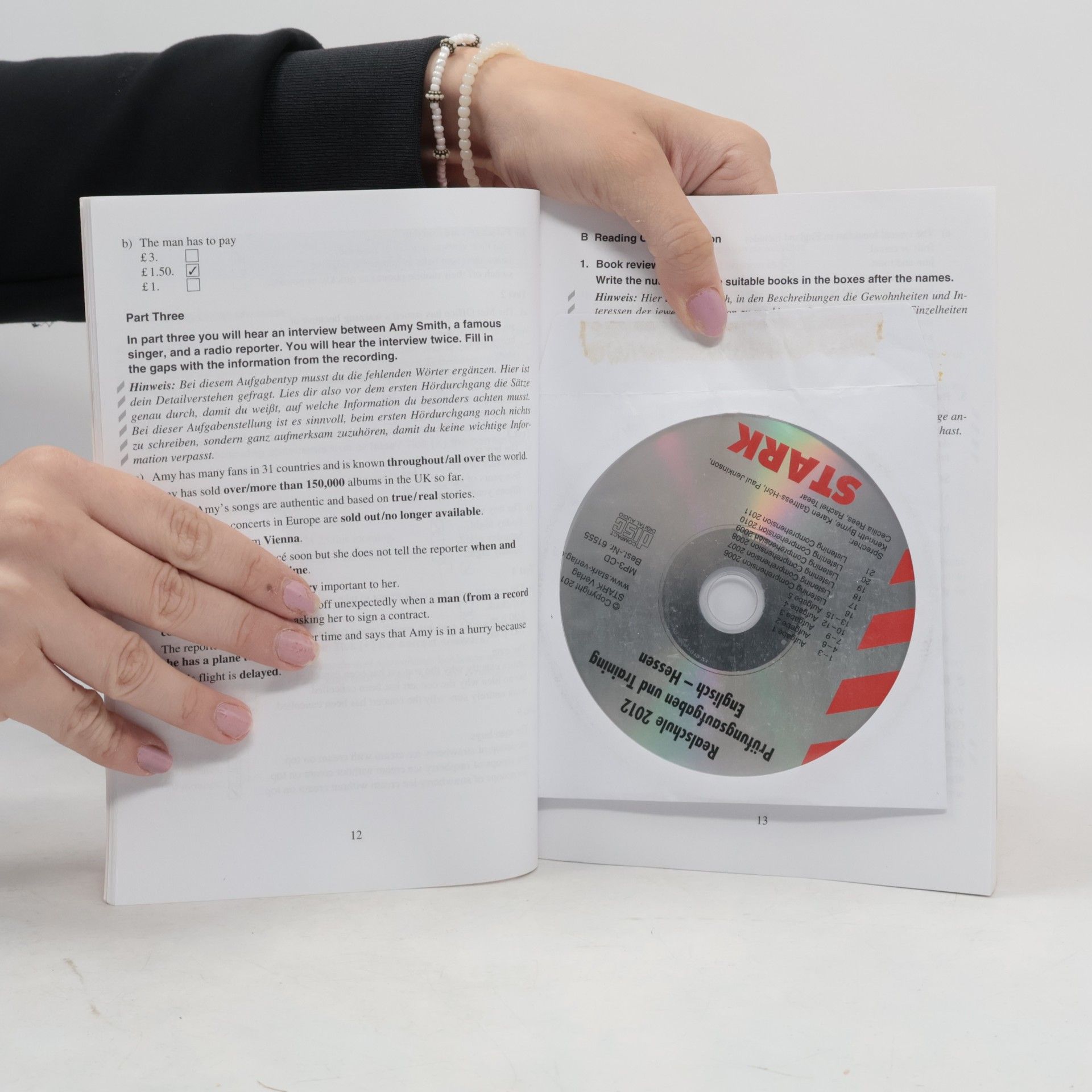 Brigitte Katzer Abschluss-Prüfungsaufgaben Realschule Hessen. Lösungen Englisch 2012