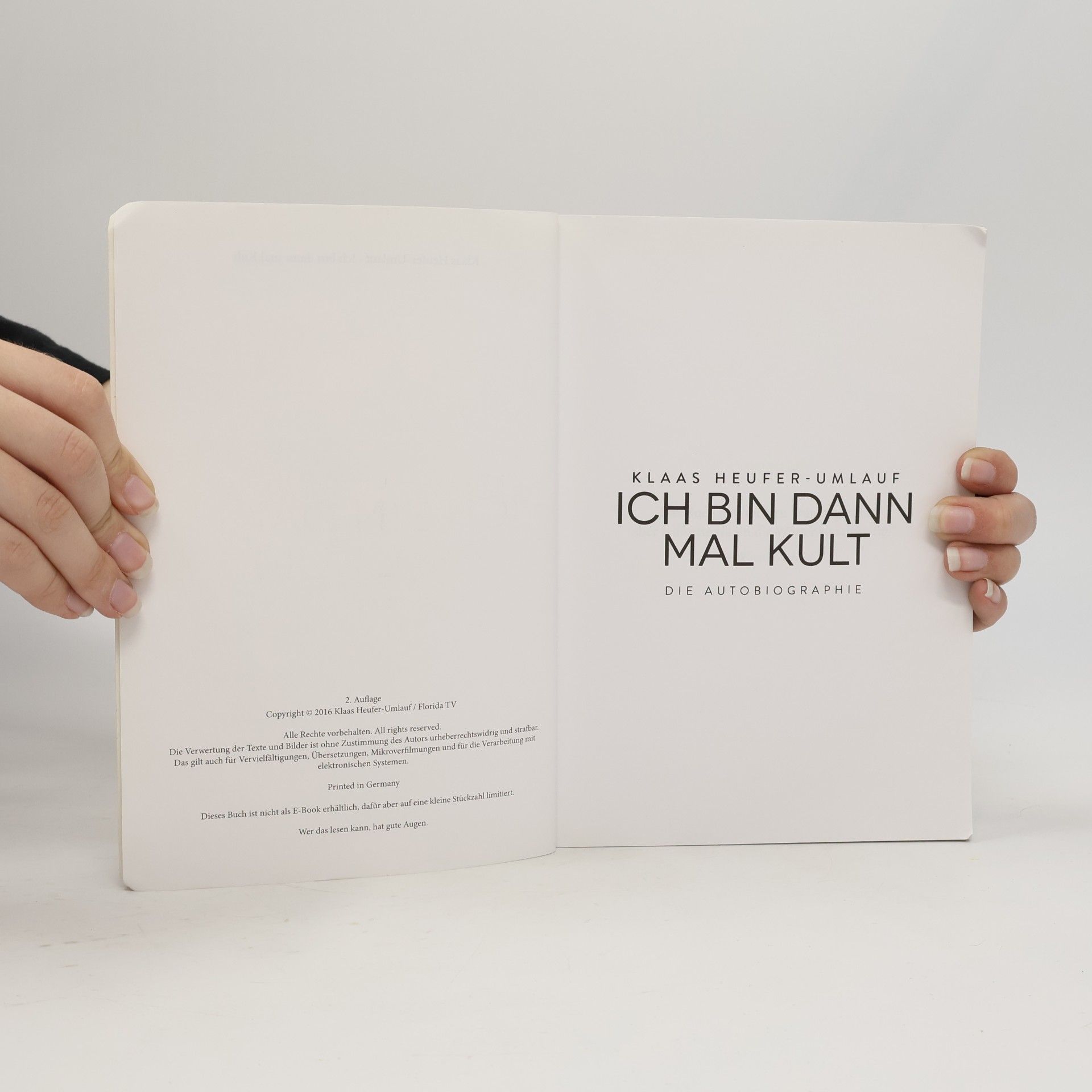 Klaas Heufer-Umlauf Ich bin dann mal Kult