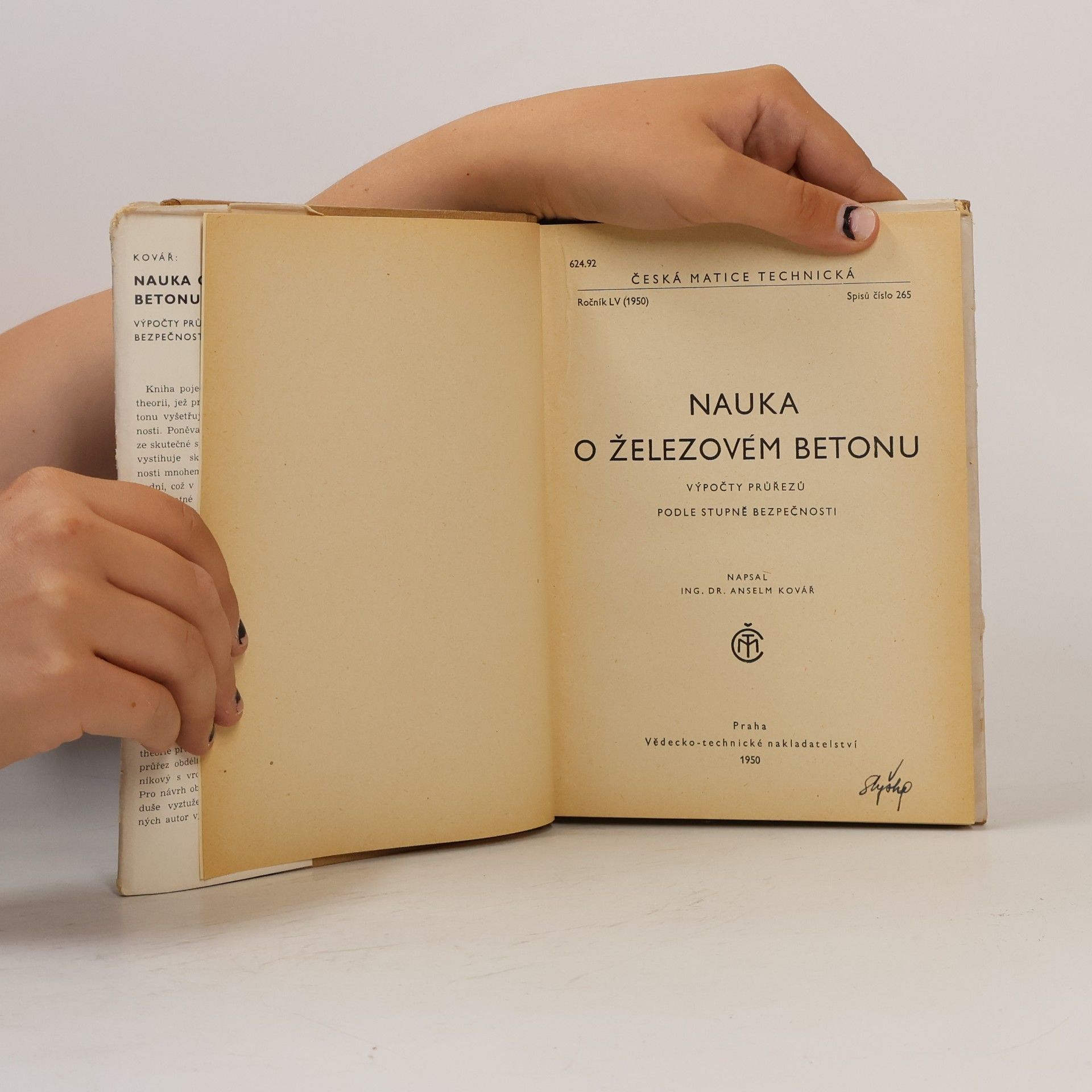Anselm Kovář Nauka o železovém betonu