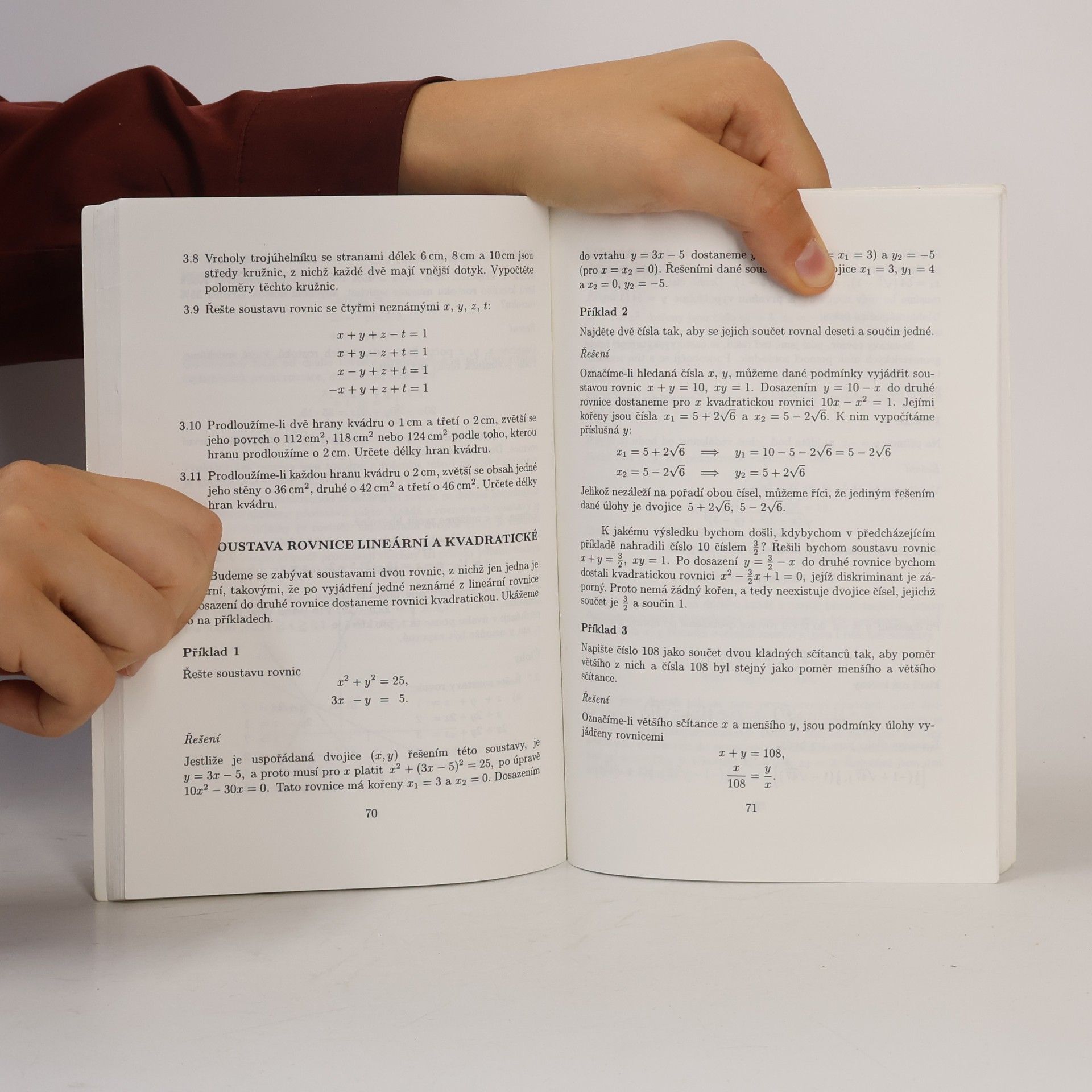 Leo Boček Matematika pro gymnázia. Rovnice a nerovnice