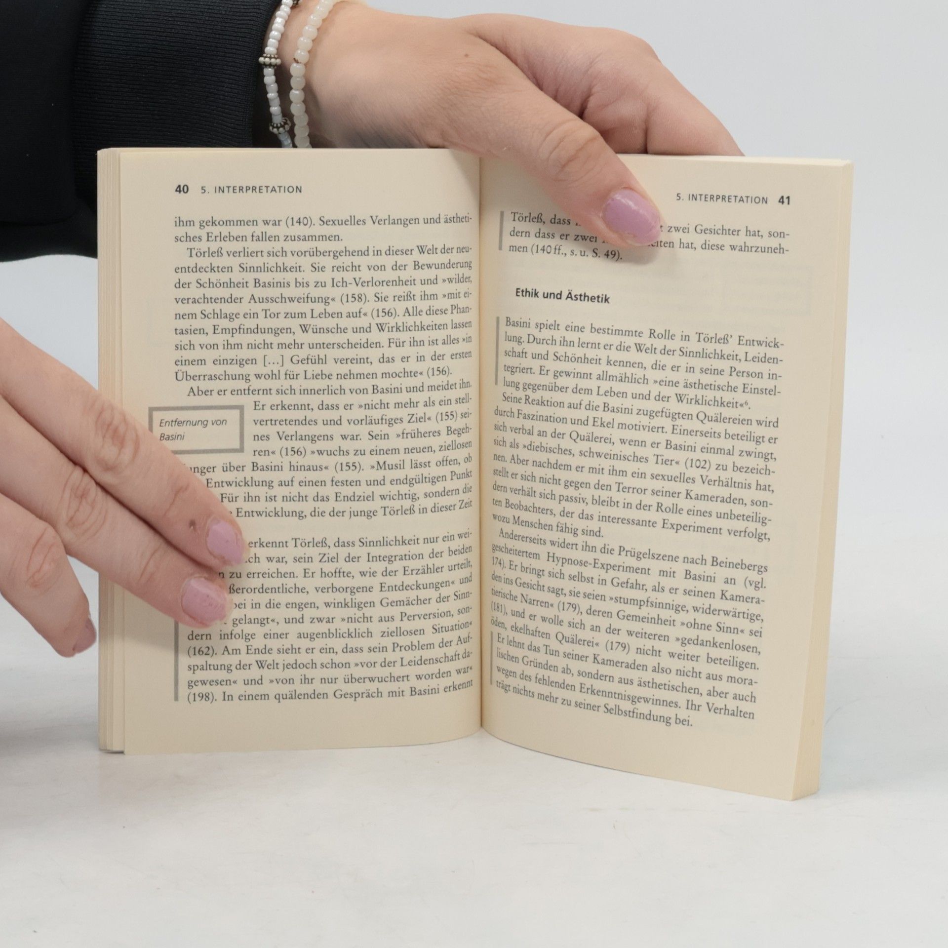 Manfred Eisenbeis Robert Musil, Die Verwirrungen des Zöglings Törleß