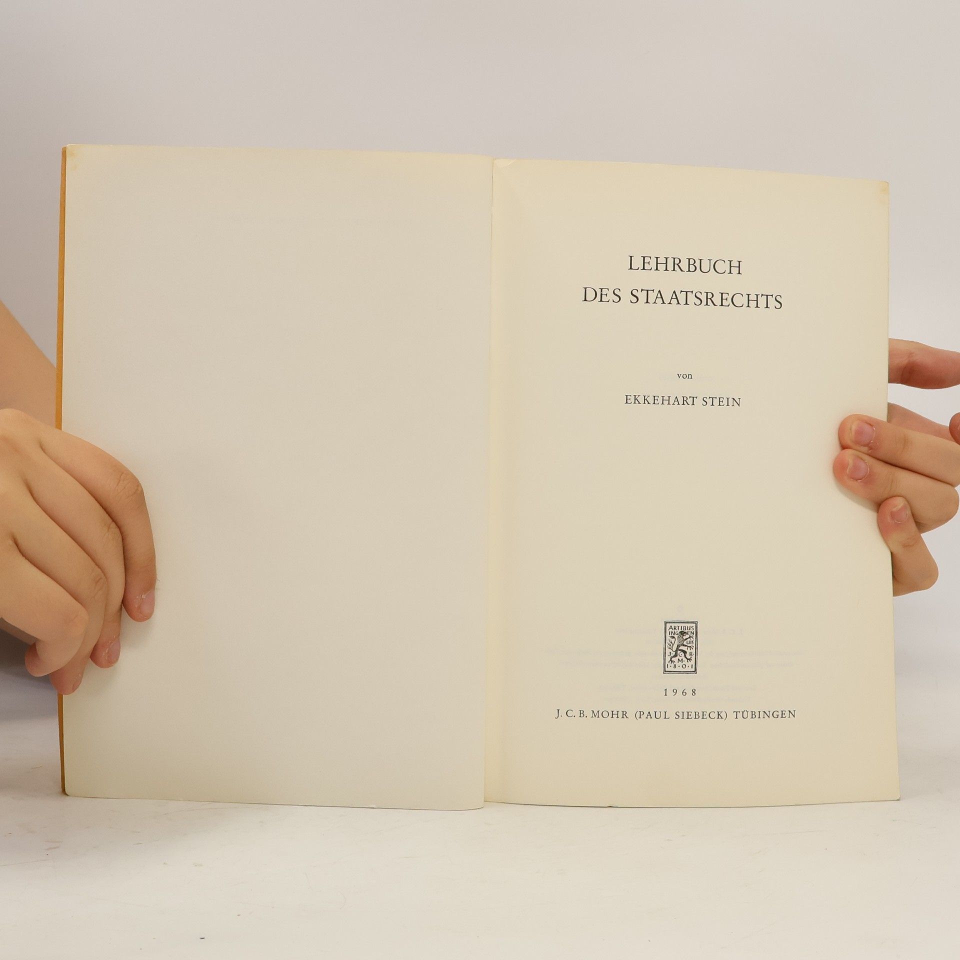 Ekkehart Stein Lehrbuch des Staatsrechts