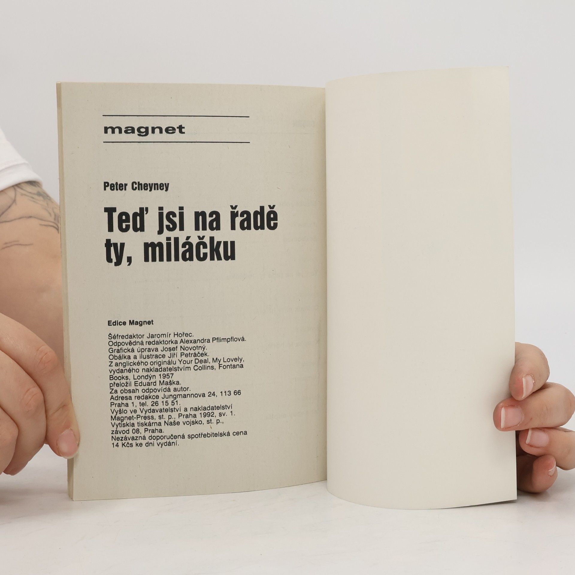 Peter Cheyney Teď jsi na řadě ty, miláčku