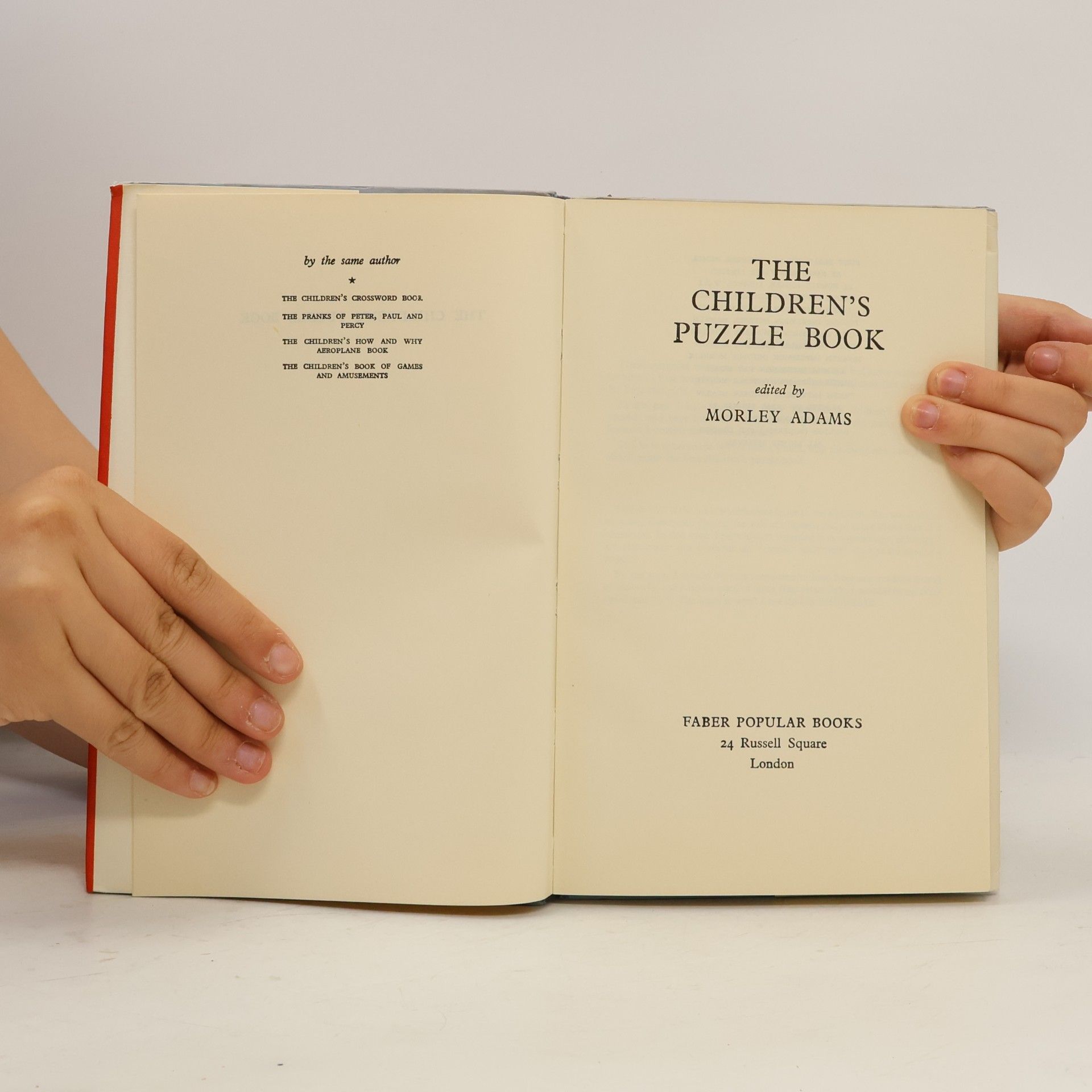Morley Adams The Children's Puzzle Book