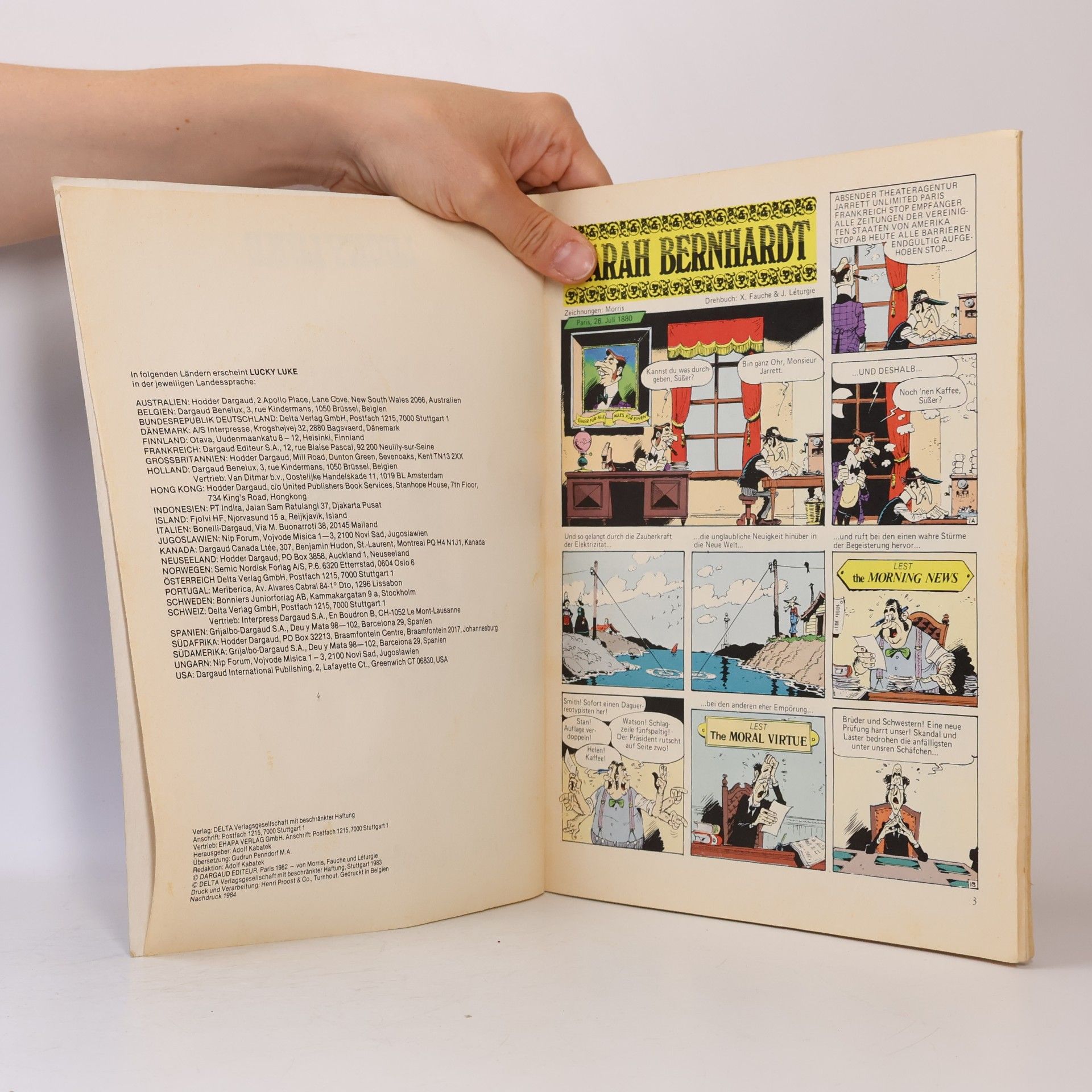 Xavier Fauche Lucky Luke 35. Sarah Bernhardt