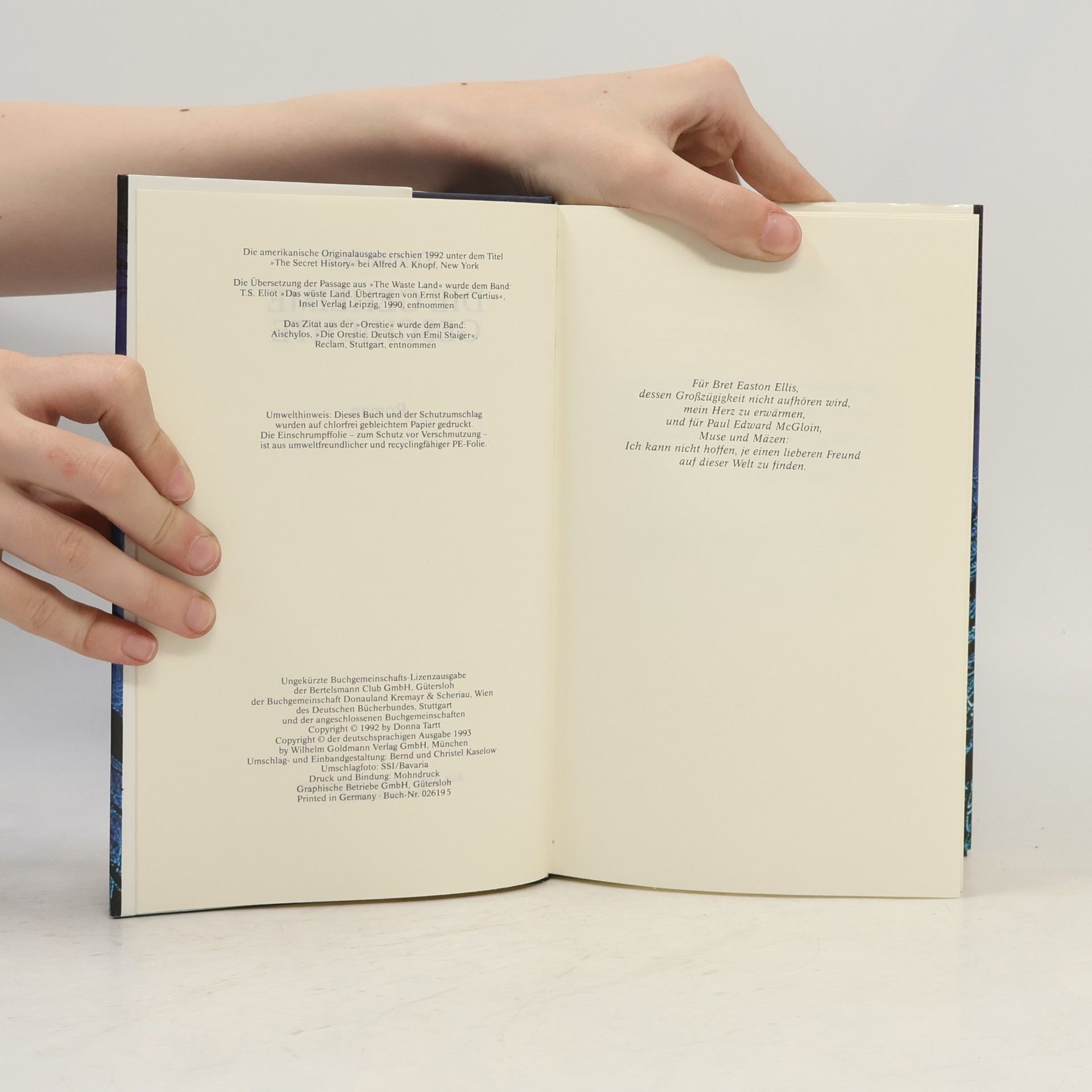 Donna Tartt Die geheime Geschichte
