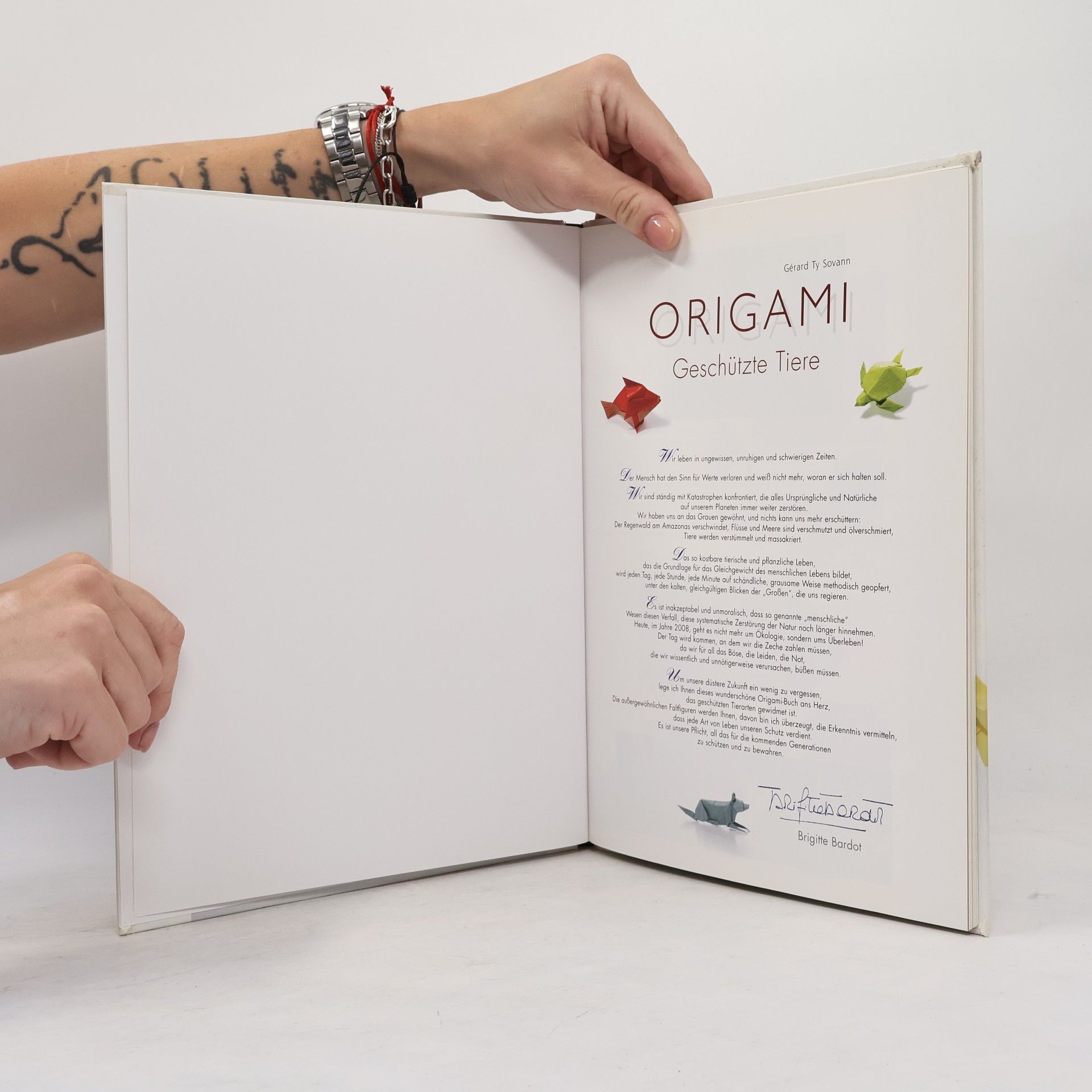 Ge rard Ty Sovann Origami - geschützte Tiere