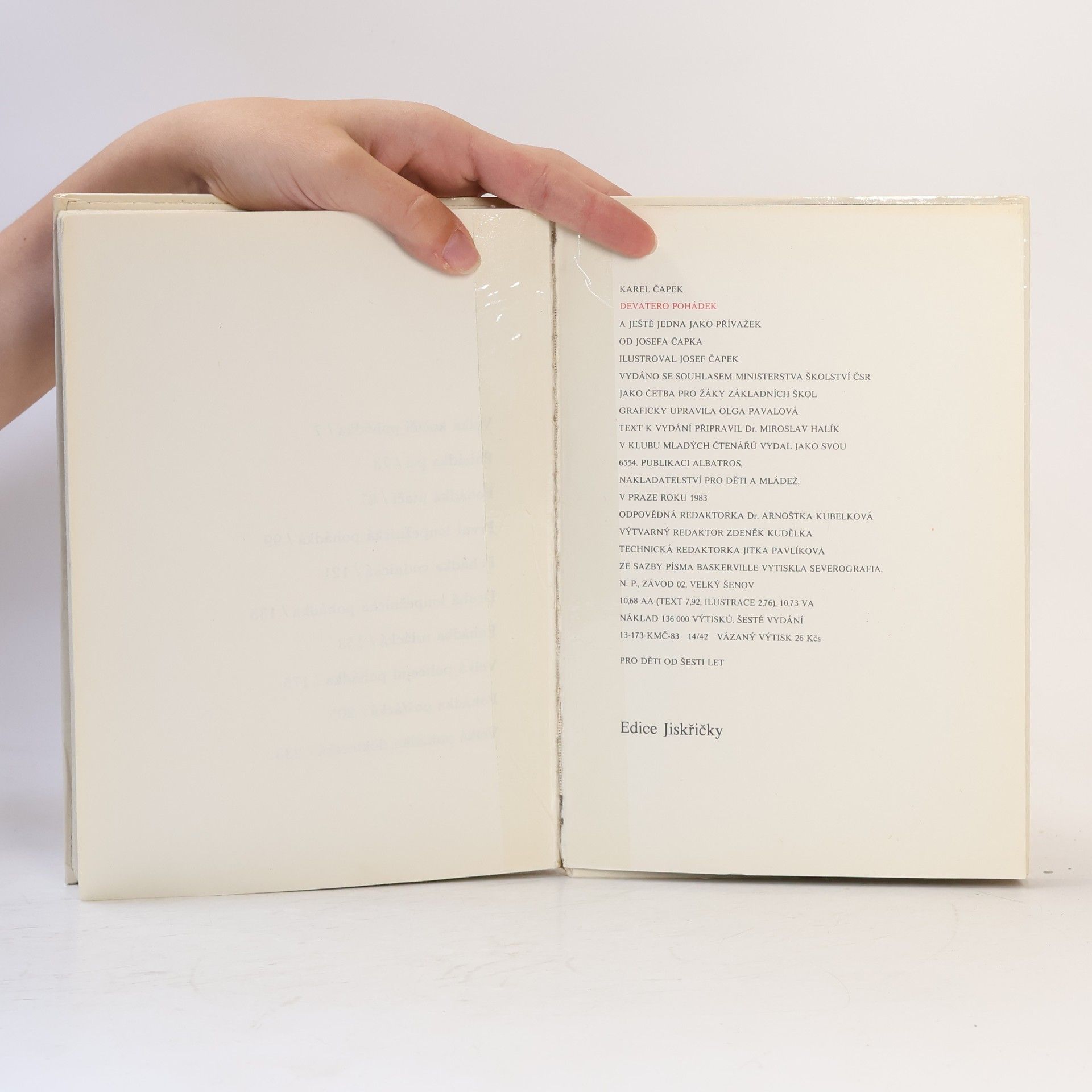 Karel Čapek Devatero pohádek