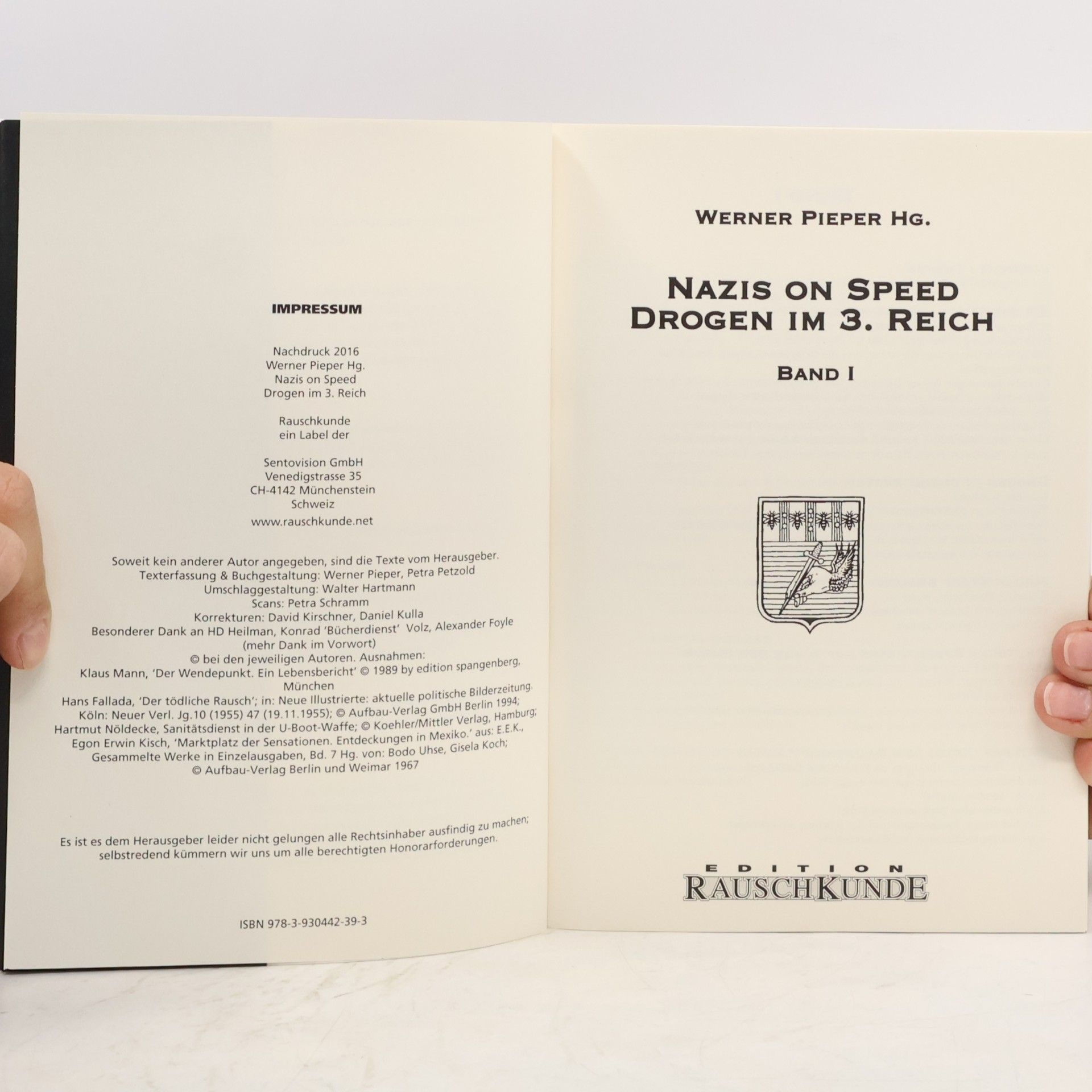 Werner Pieper Nazis On Speed, Drogen im 3. Reich: Vol I & II in einem Band