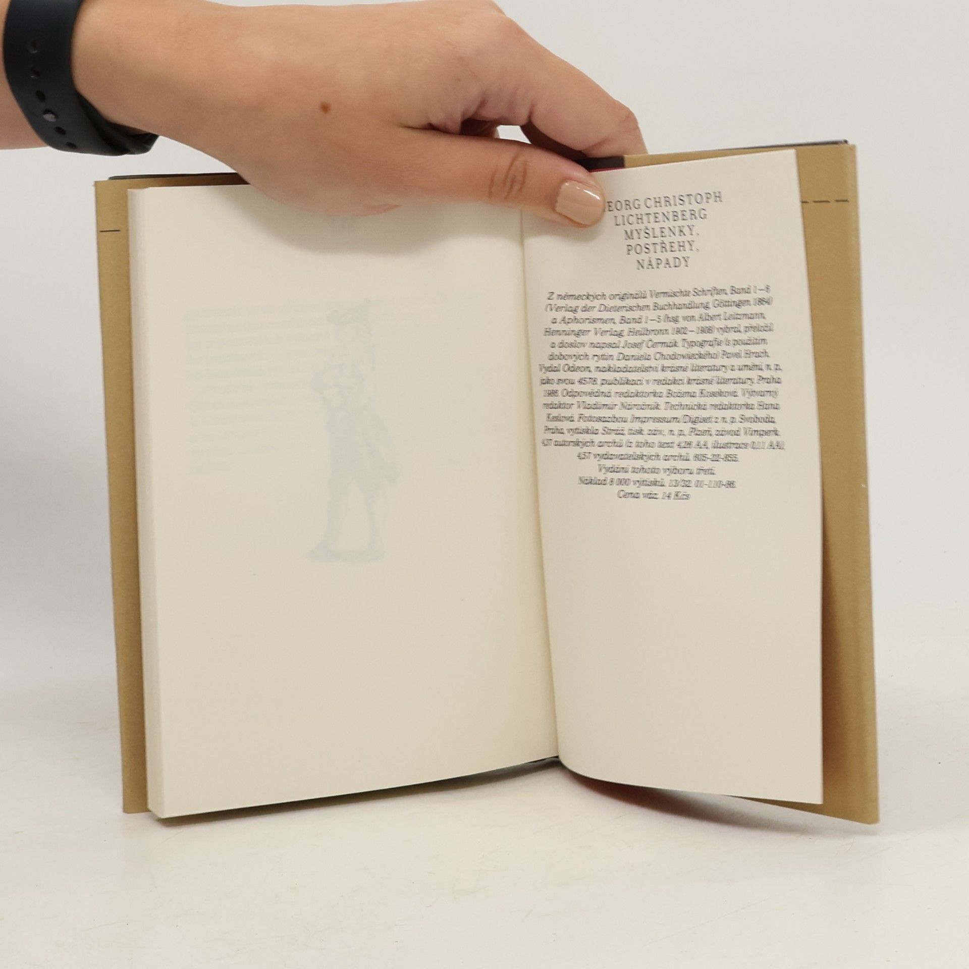 Georg Christoph Lichtenberg Myšlenky, postřehy, nápady