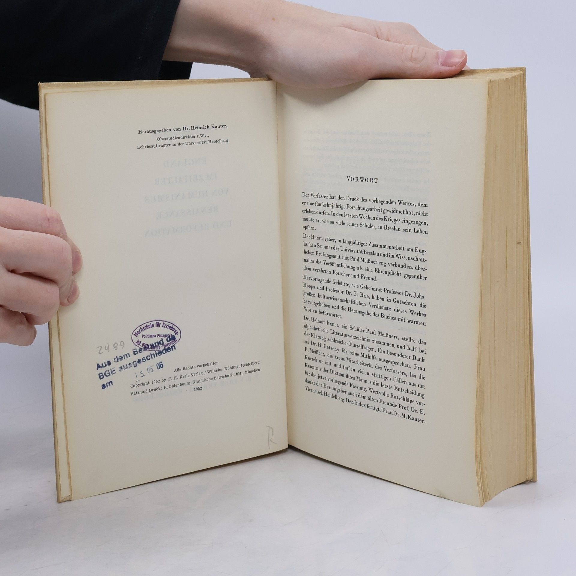 Paul Meissner England Im Zeitalter von Humanismus Renaissance und Reformation