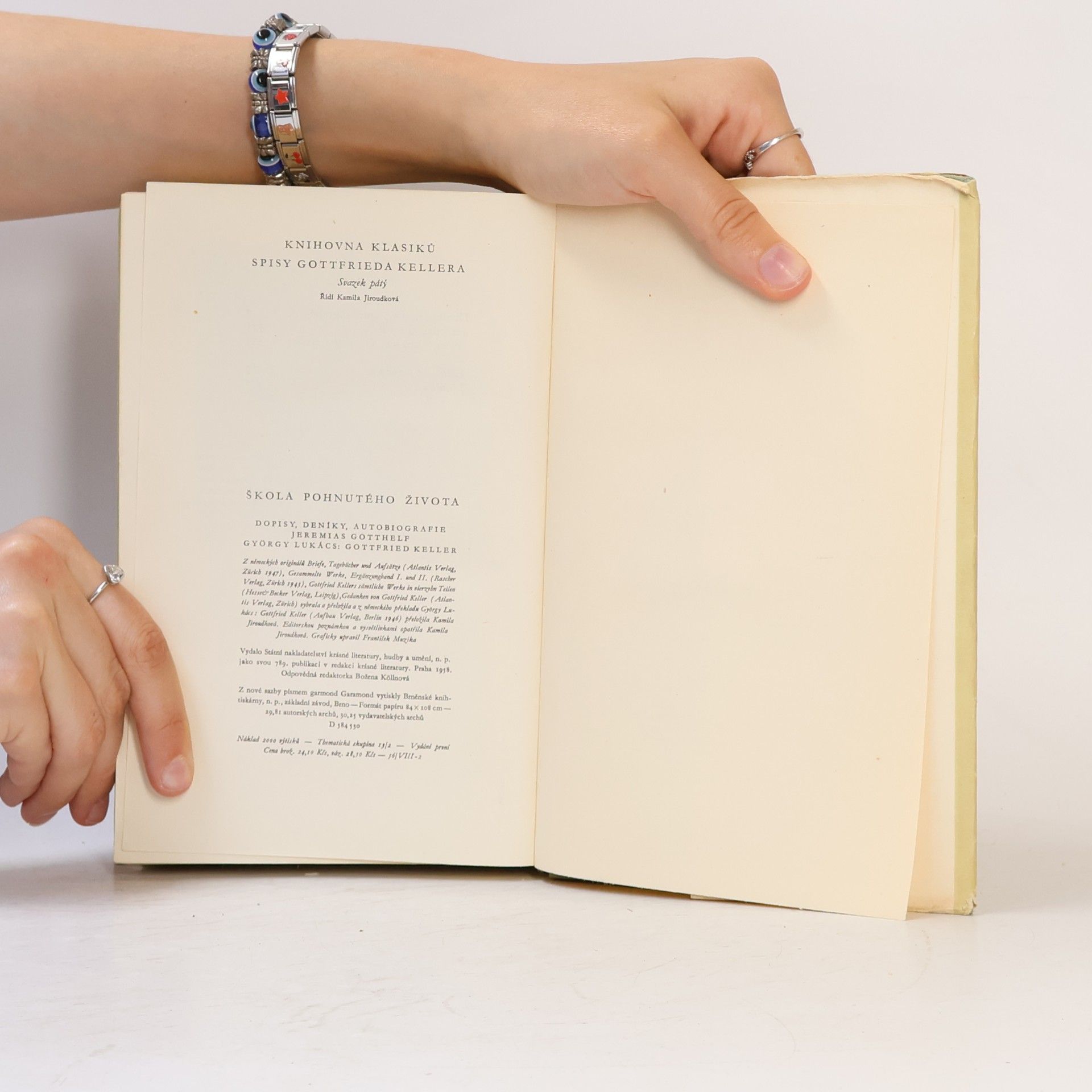 Gottfried Keller Škola pohnutého života. Dopisy, deníky, autobiografie. Jeremias Gotthelf