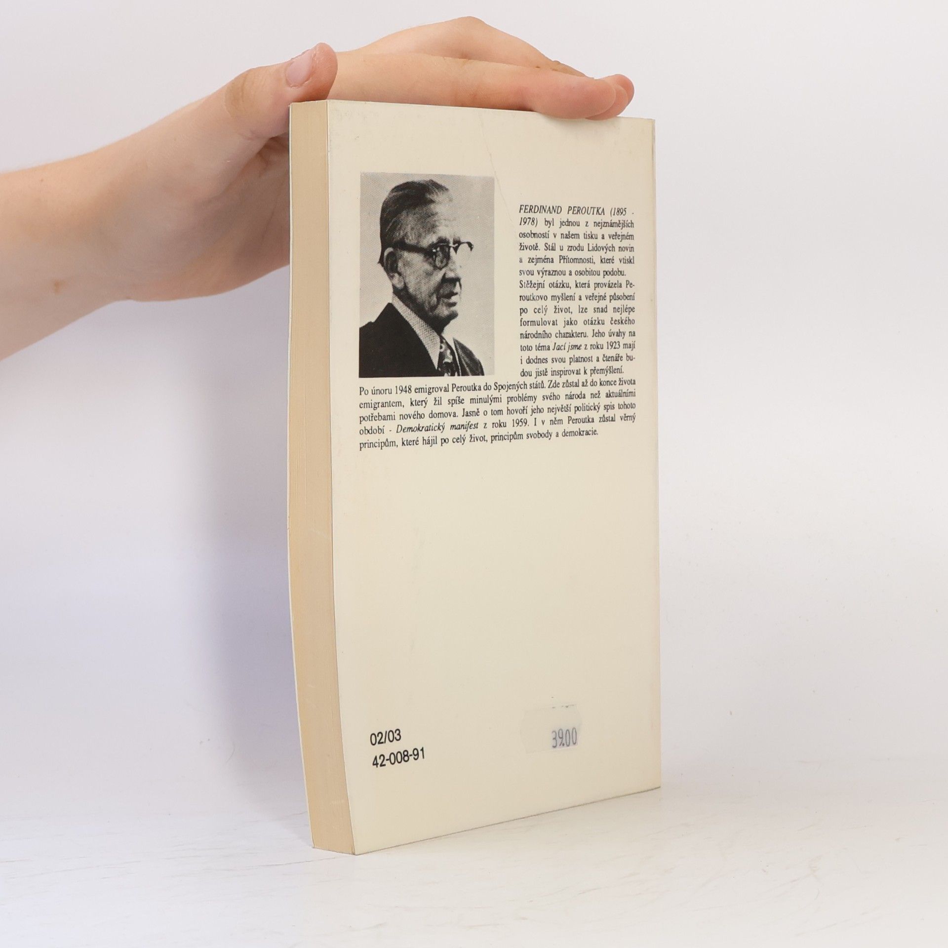 Ferdinand Peroutka Jací jsme. Demokratický manifest.