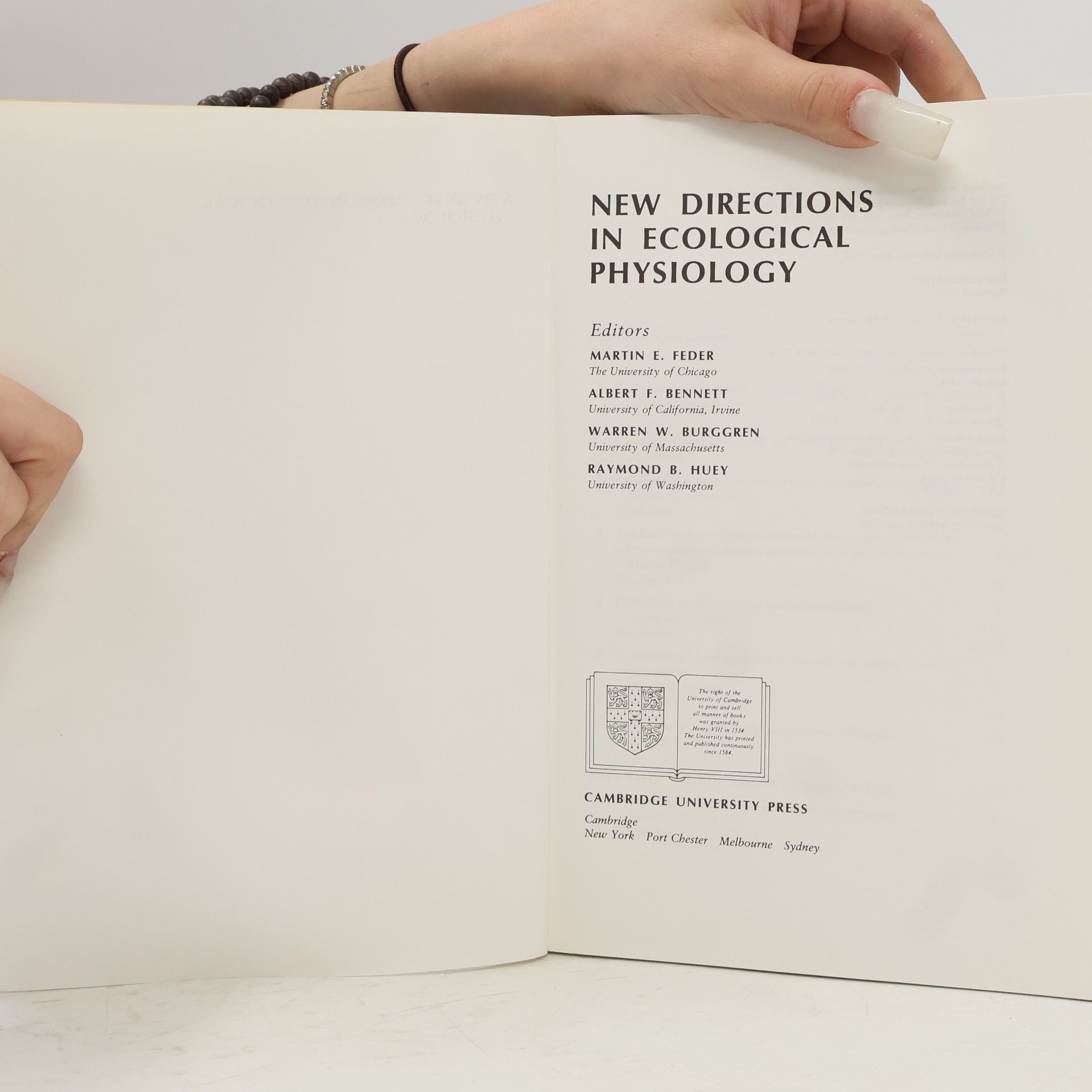 Martin E. Feder New Directions in Ecological Physiology