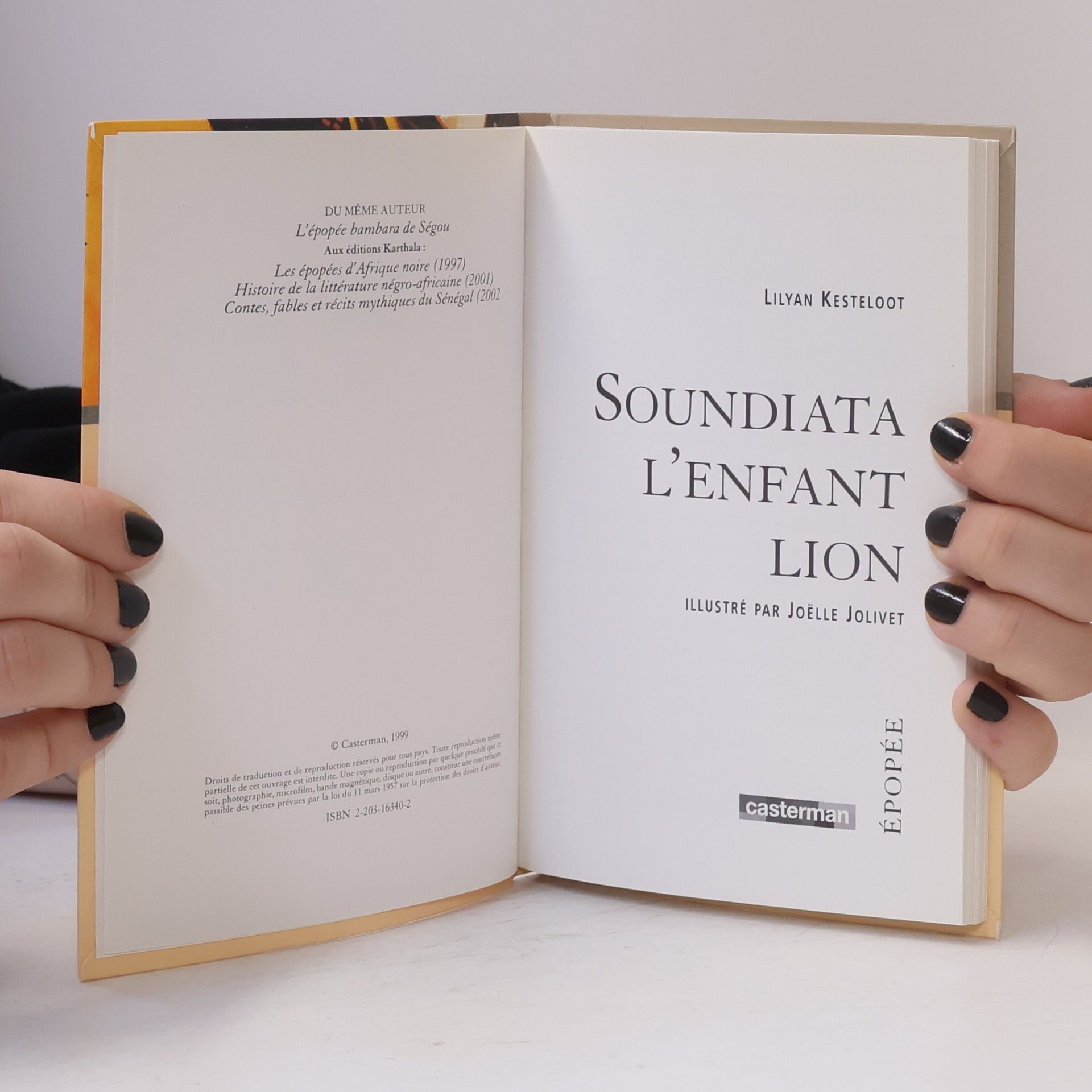 Lilyan Kesteloot Soundiata l'enfant-lion