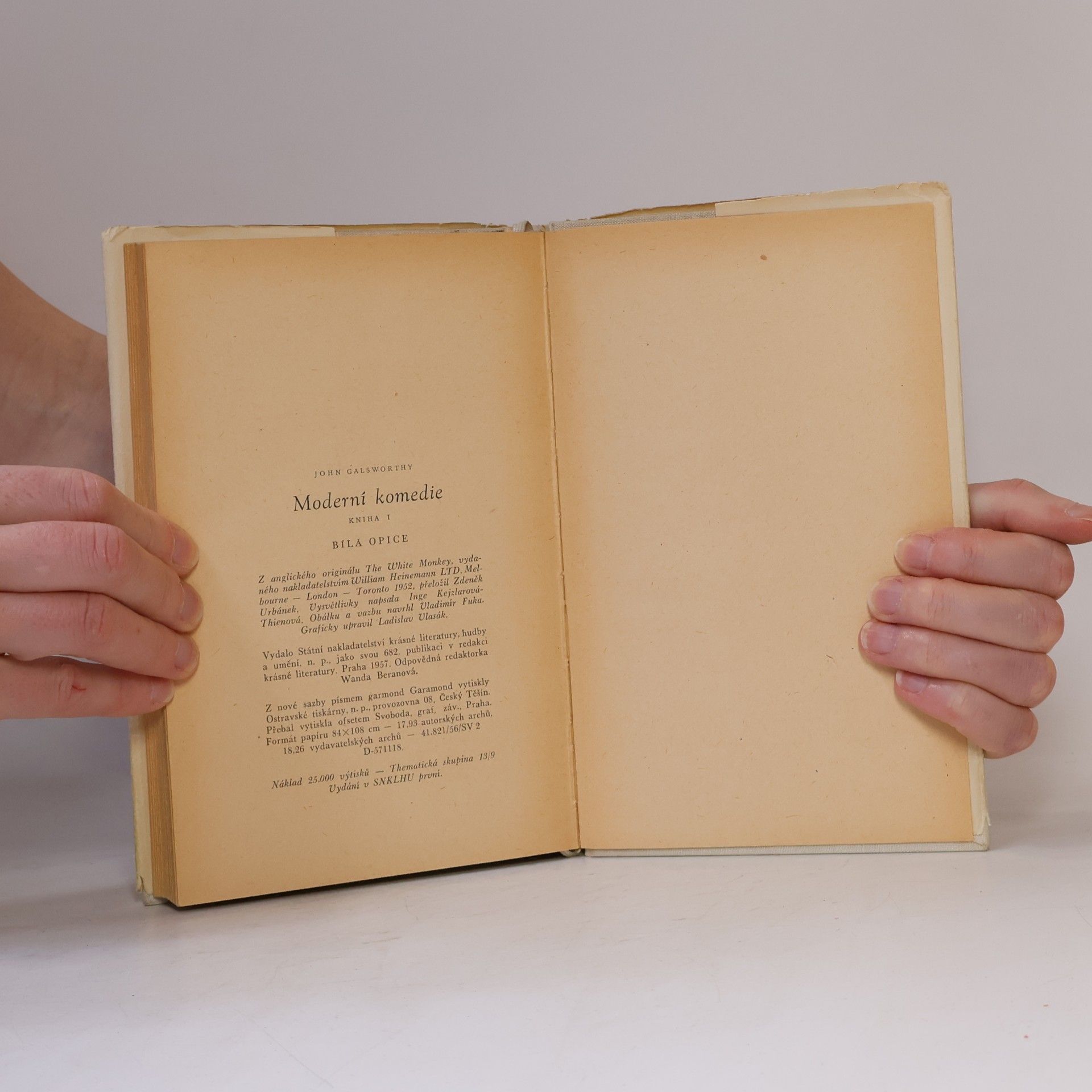 John Galsworthy Moderní komedie 1. Bílá opice