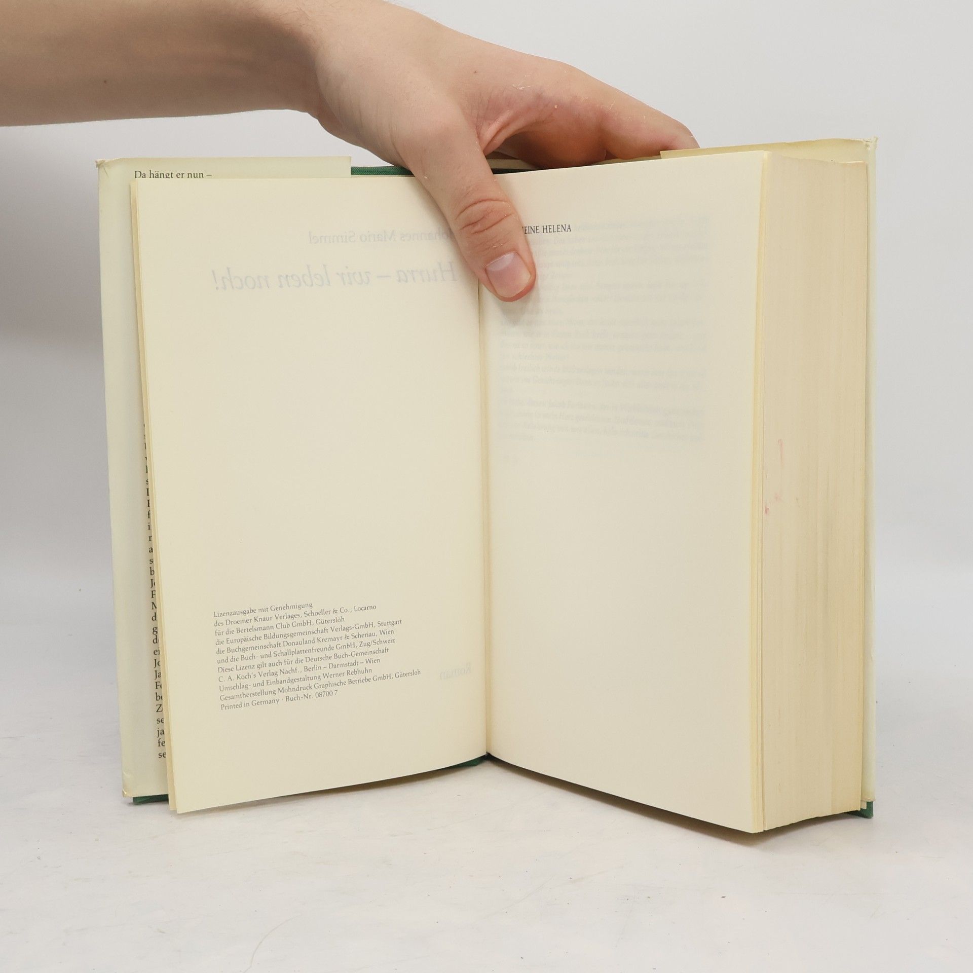Johannes Mario Simmel Hurra wir leben noch