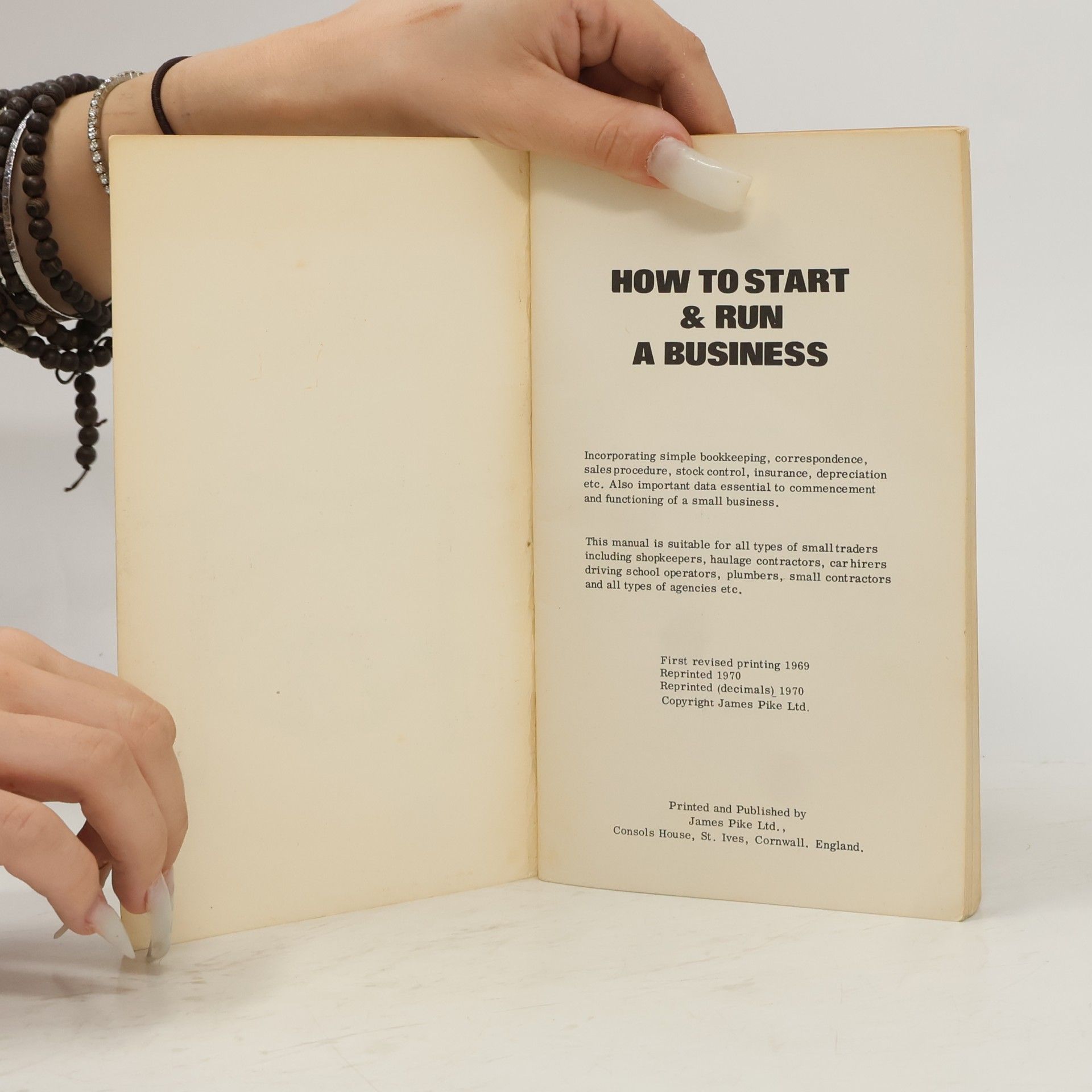 F. Hilland How to Start & Run a Business