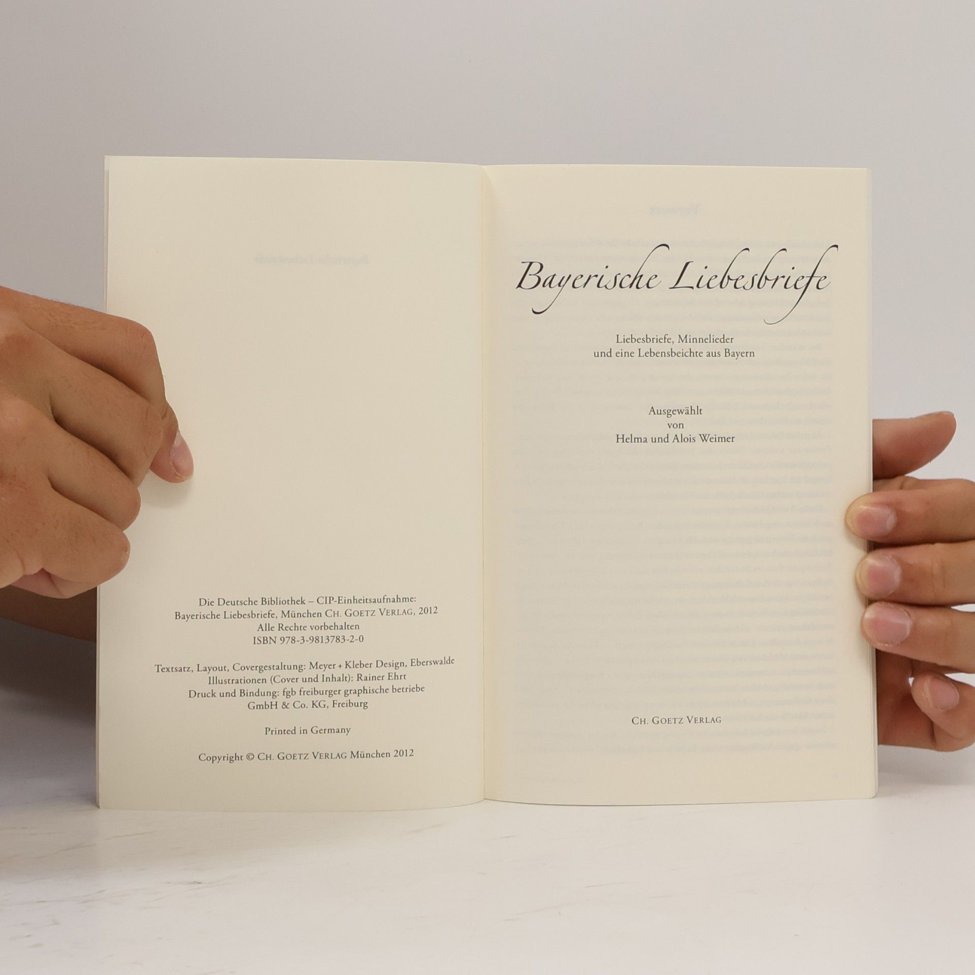 Helma Weimer Bayerische Liebesbriefe