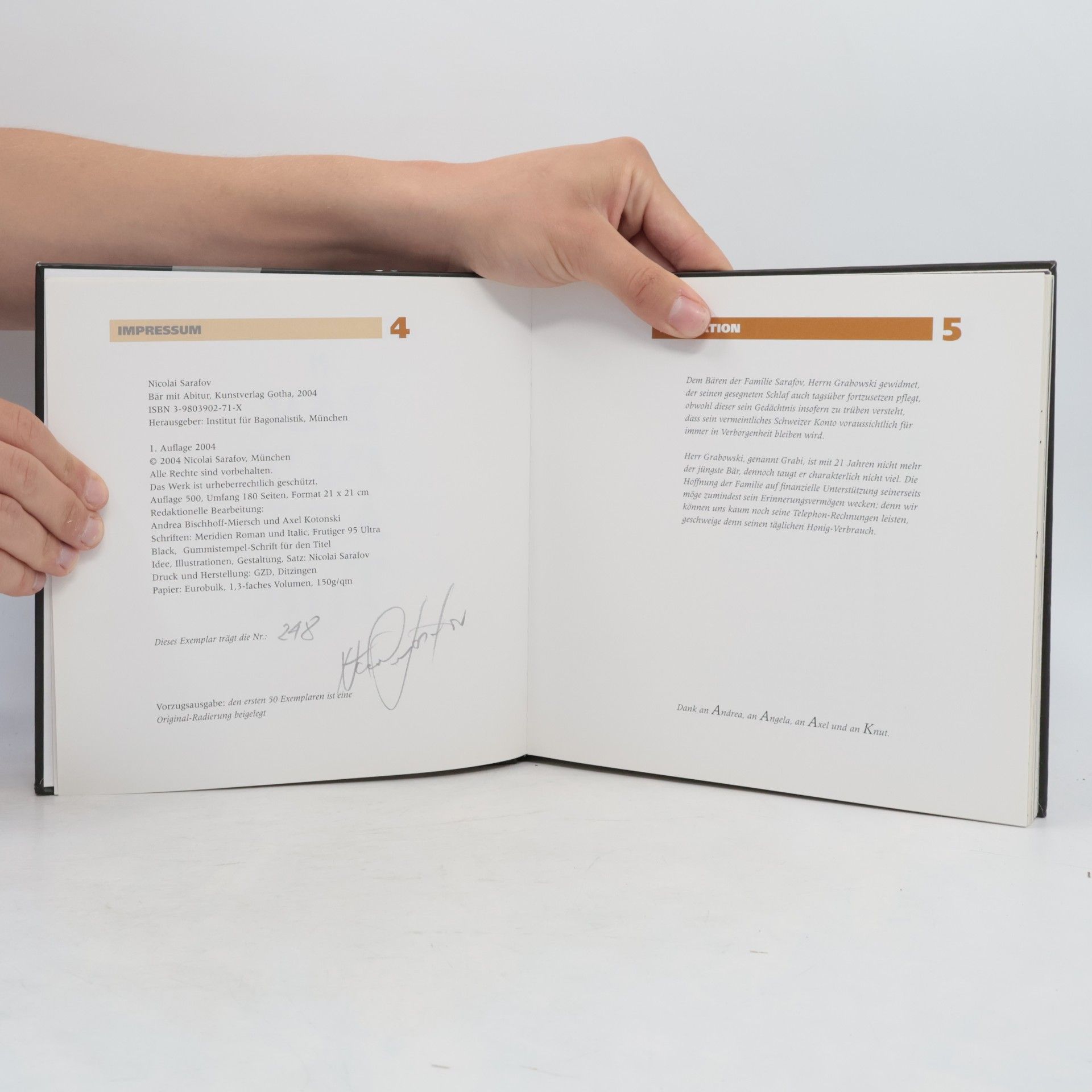 Nicolai Sarafov Bär mit Abitur