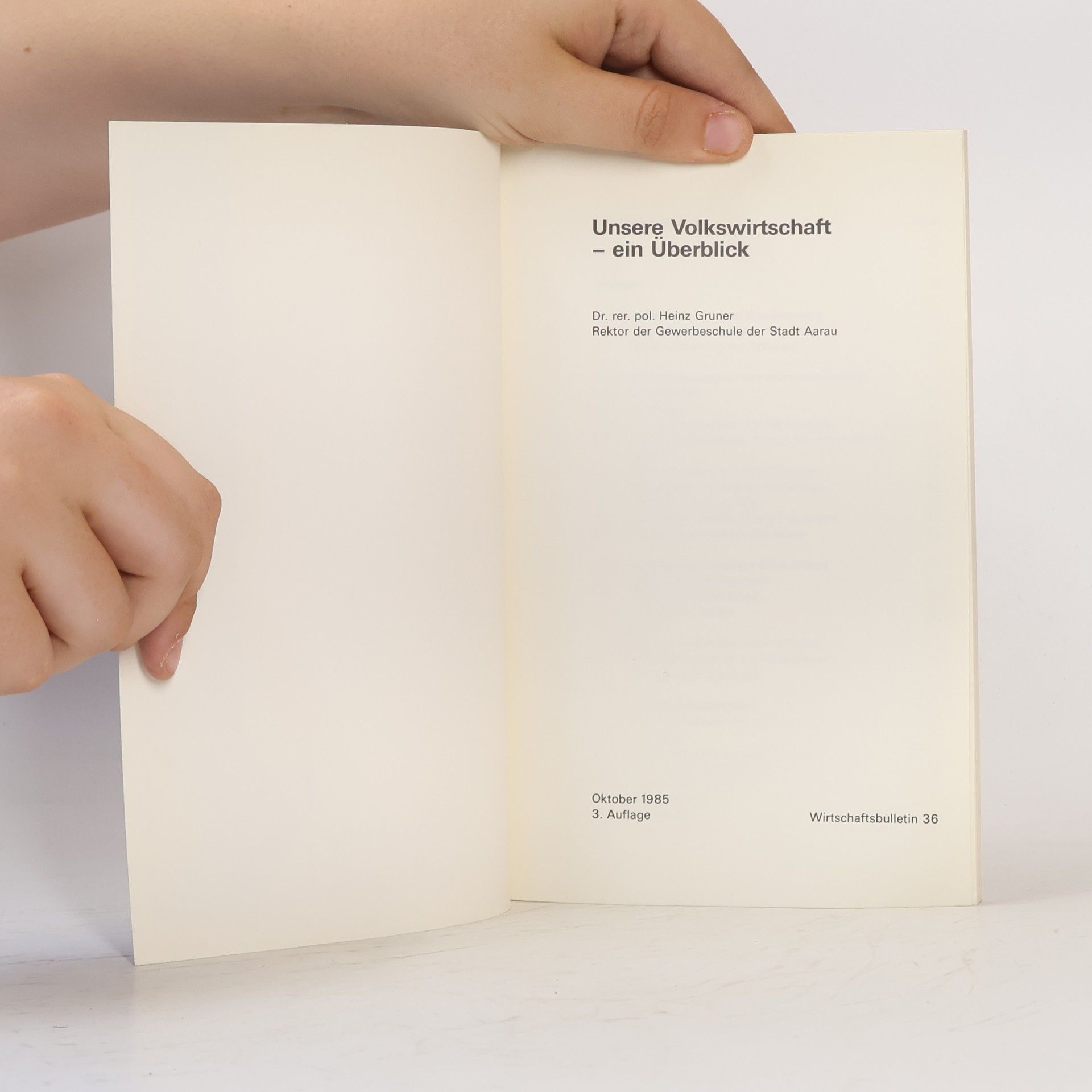 Autorenkollektiv Unsere Volkswirtschaft - ein Überblick