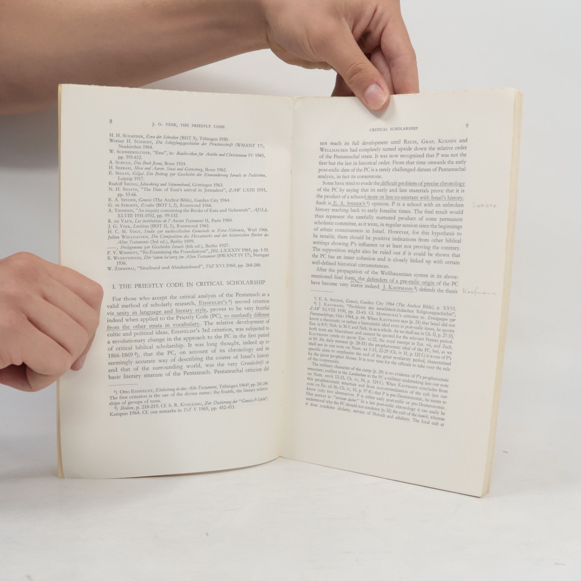 J. G. Vink The Date and Origin of The Priestly Code in The Old Testament