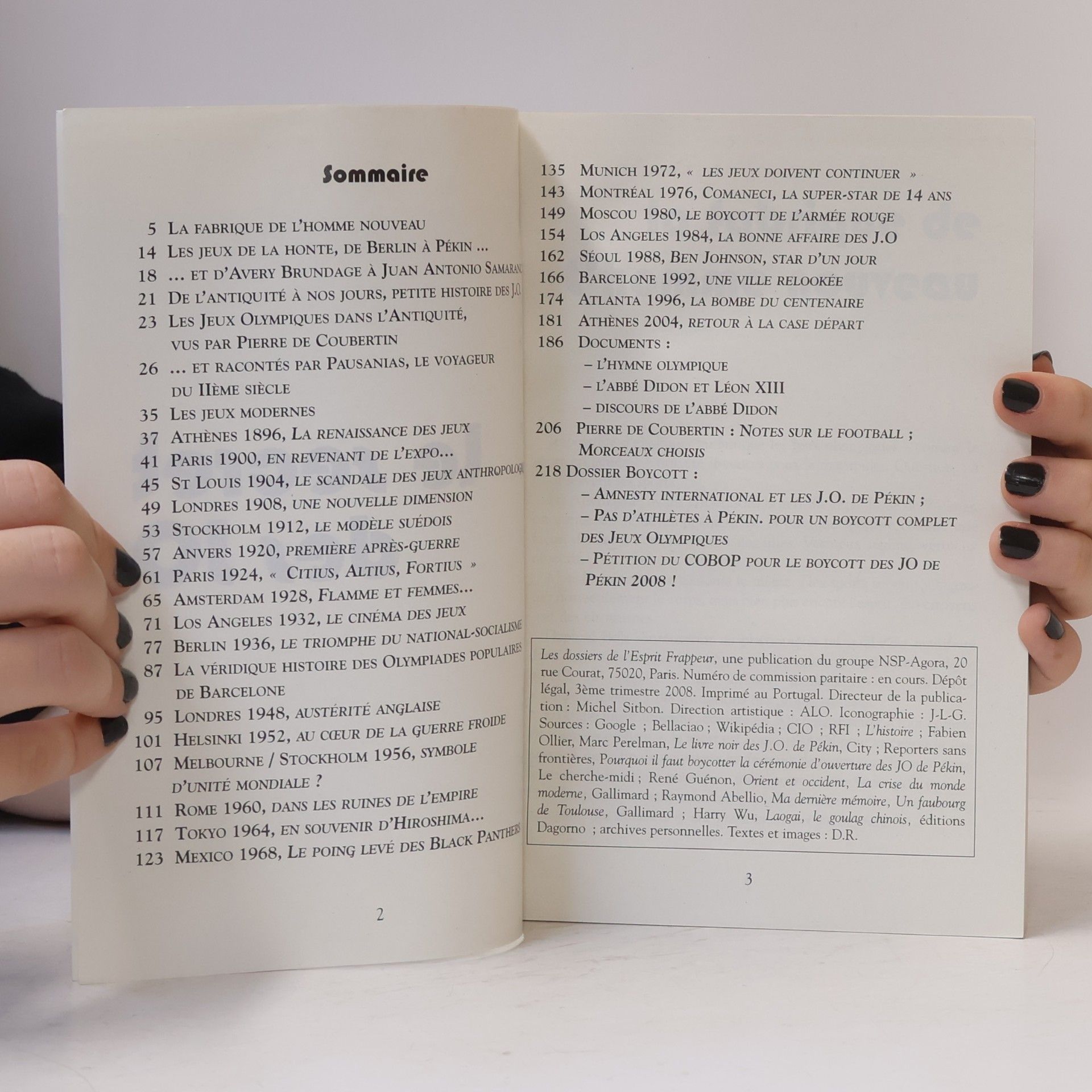 Autores varios Les dossiers de l'Esprit Frappeur No. 1. Le secret des J.O