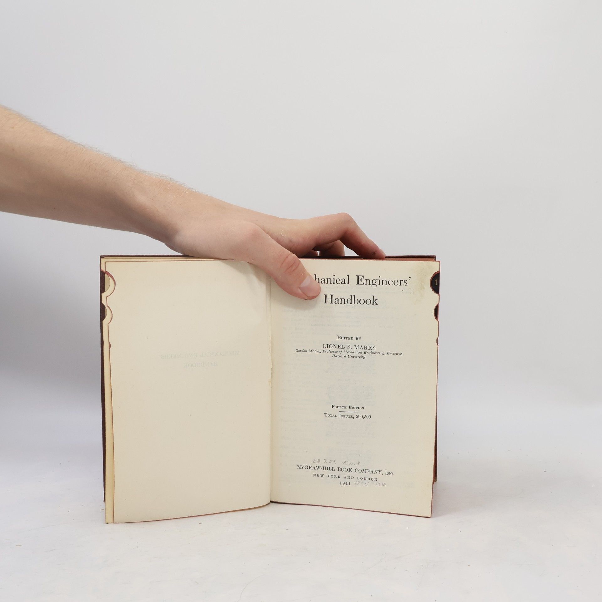 Lionel S. Marks Mechanical Engineer's Book