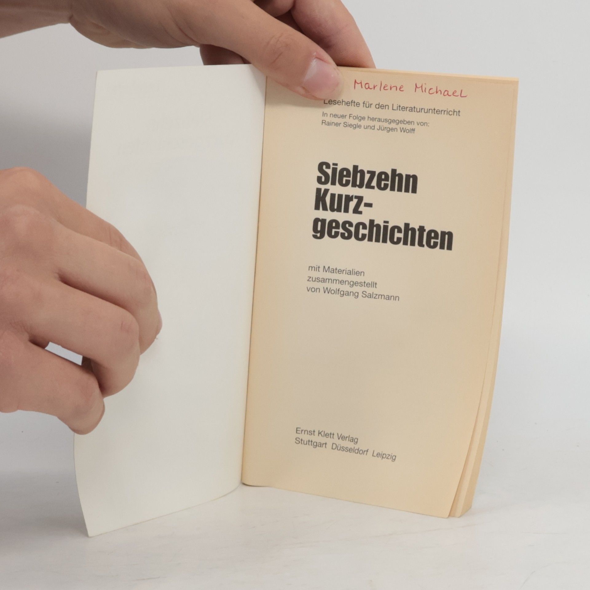 Wolfgang Salzmann Siebzehn Kurzgeschichten. Mit Materialien
