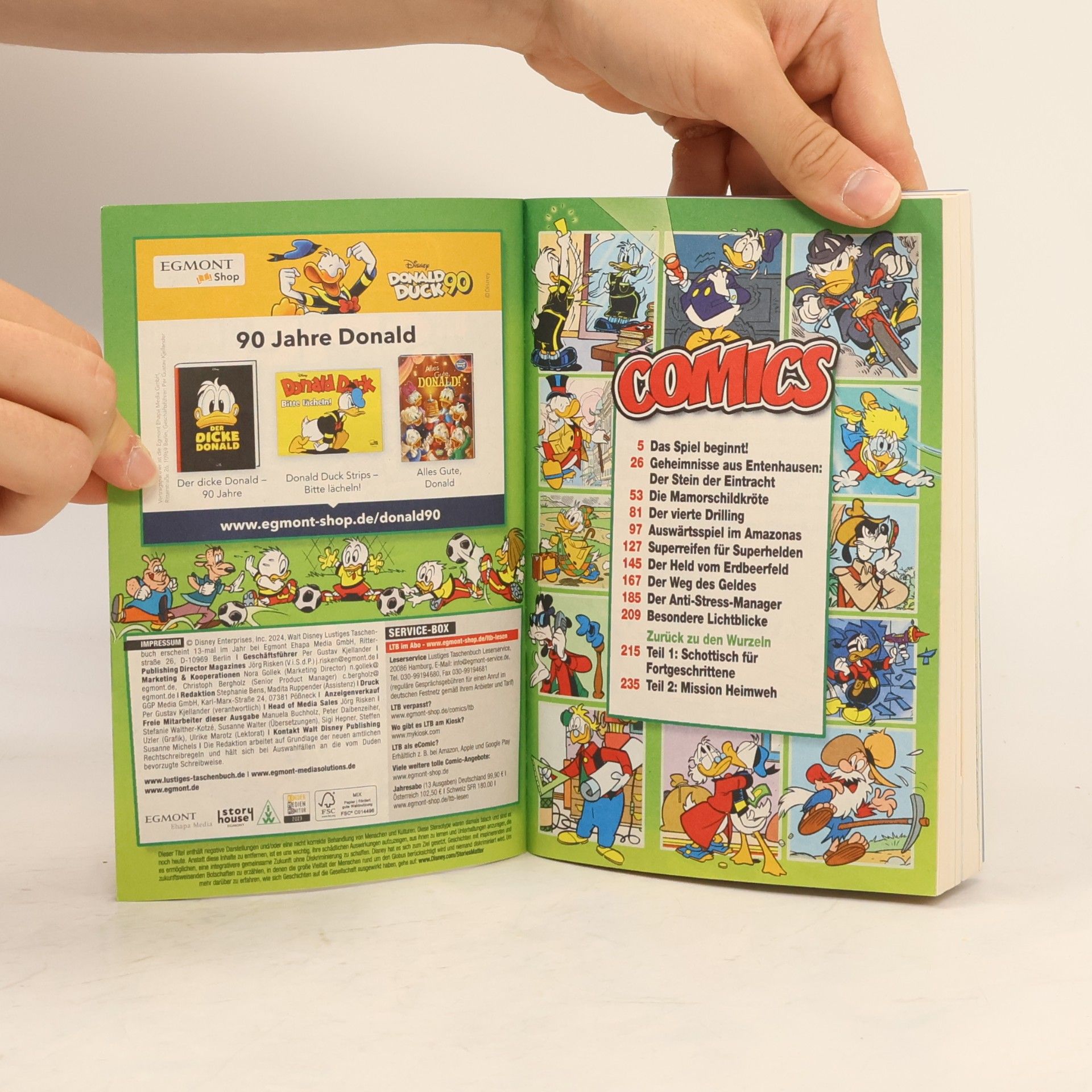 Walt Disney Lustiges Taschenbuch 585. Das Spiel beginnt!
